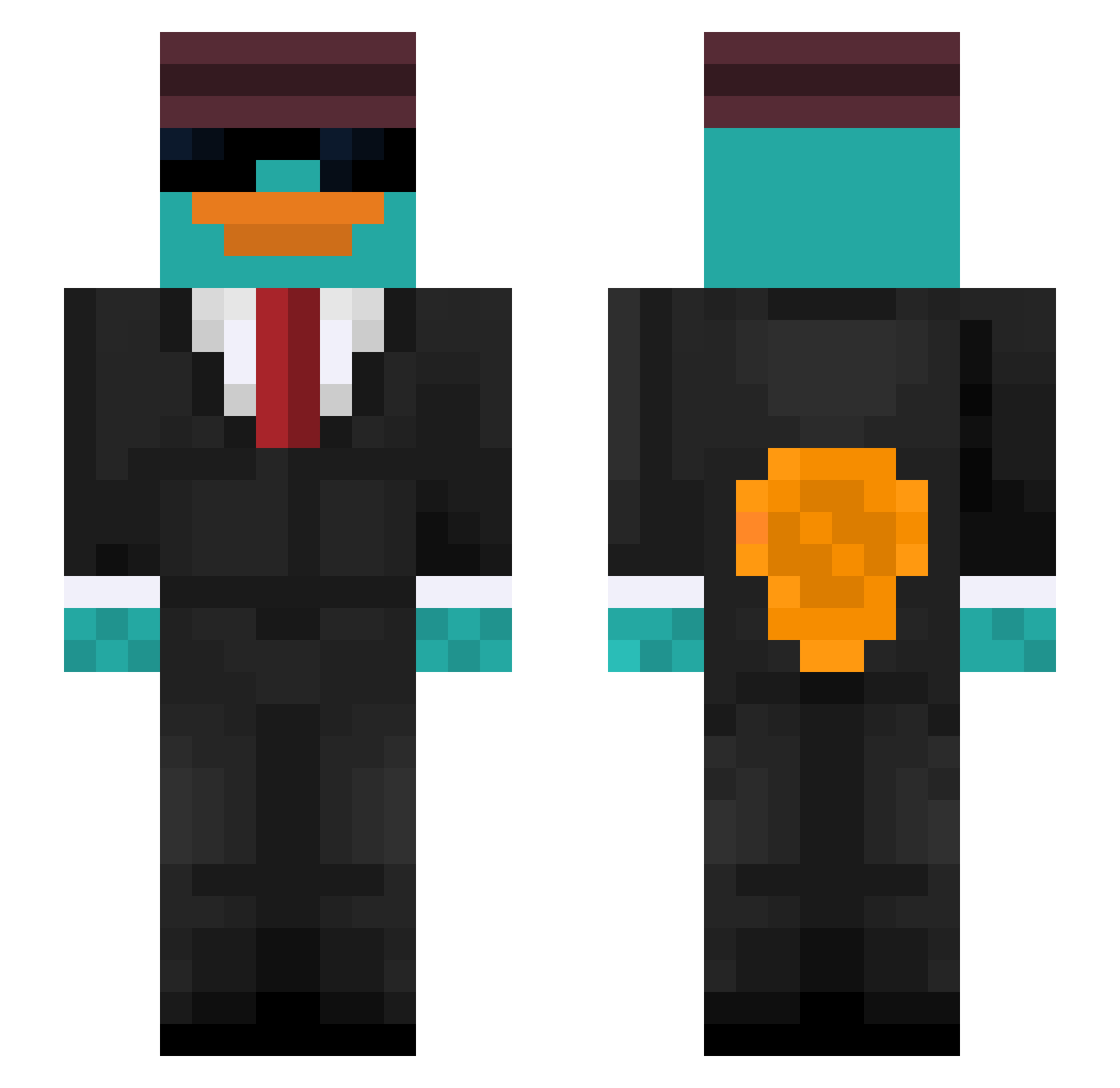strubbelhannes Minecraft skin, front and back view