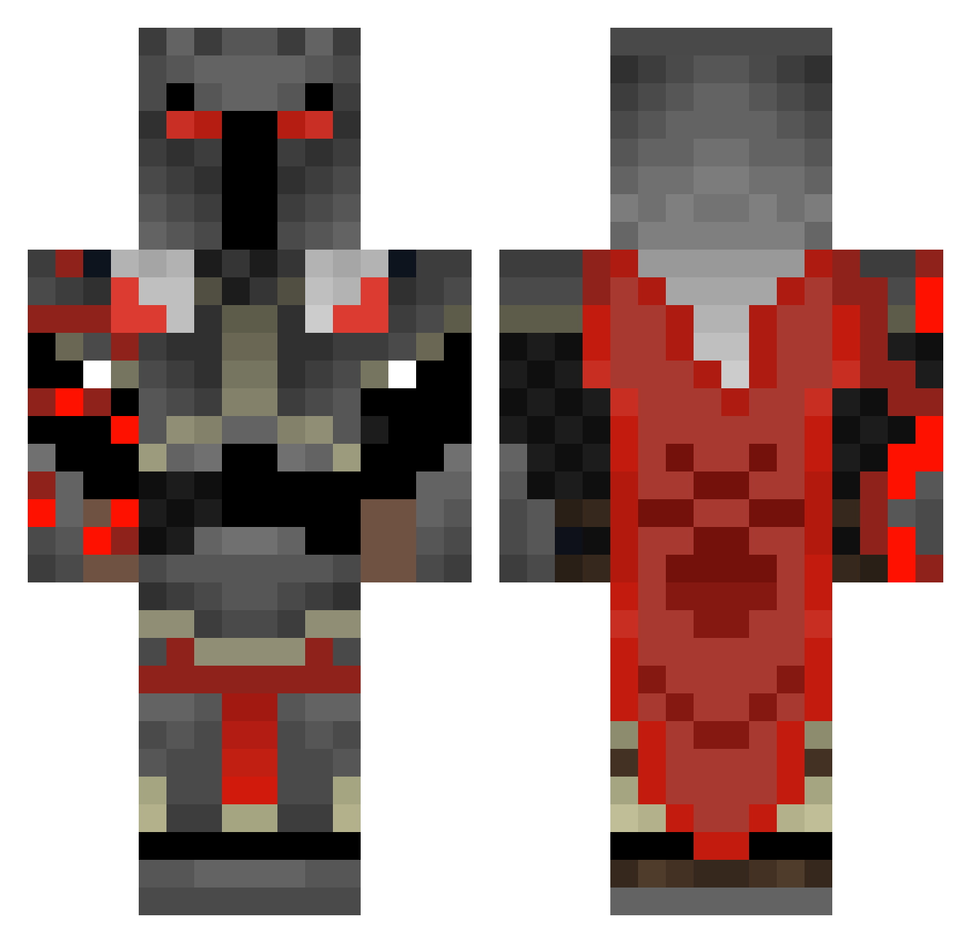 Games4ever_HD Minecraft skin, front and back view