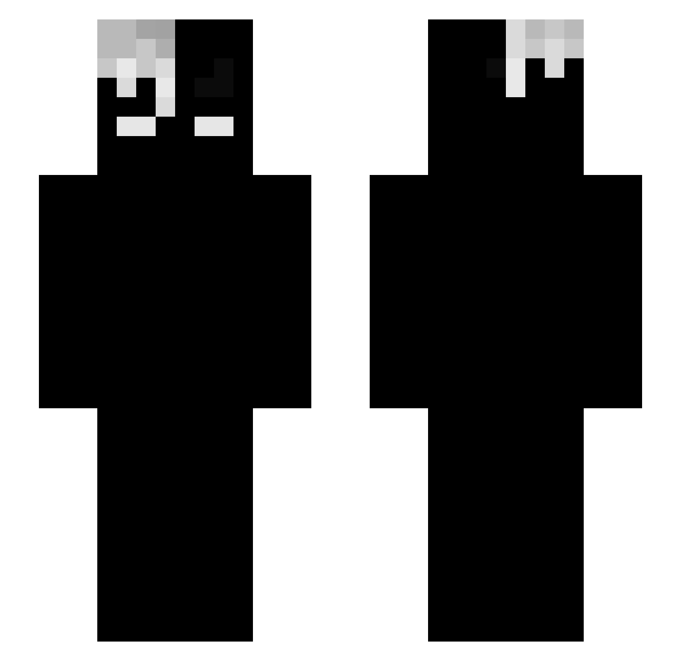 Schwindeln Minecraft skin, front and back view