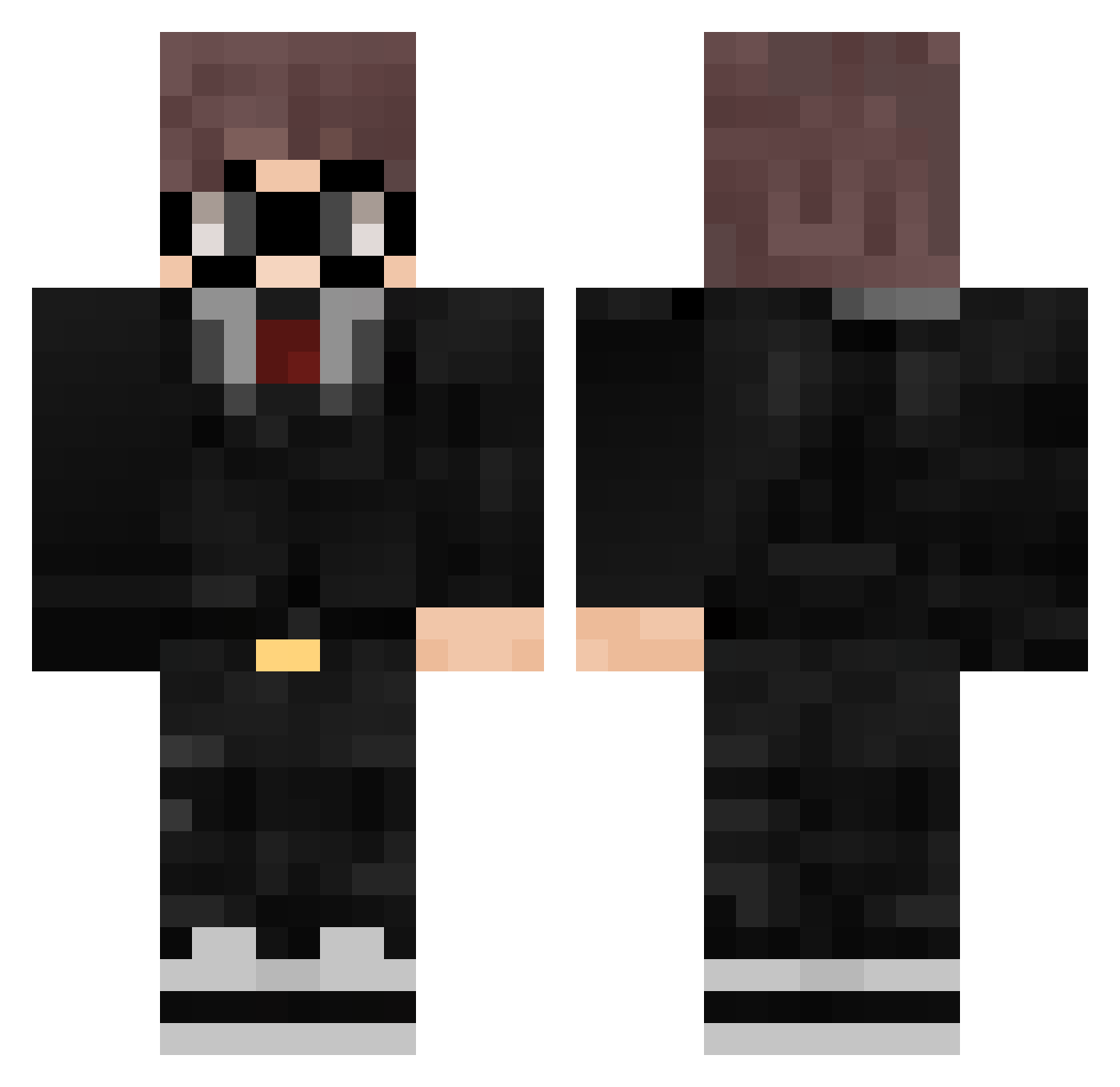 The4lexito Minecraft skin, front and back view