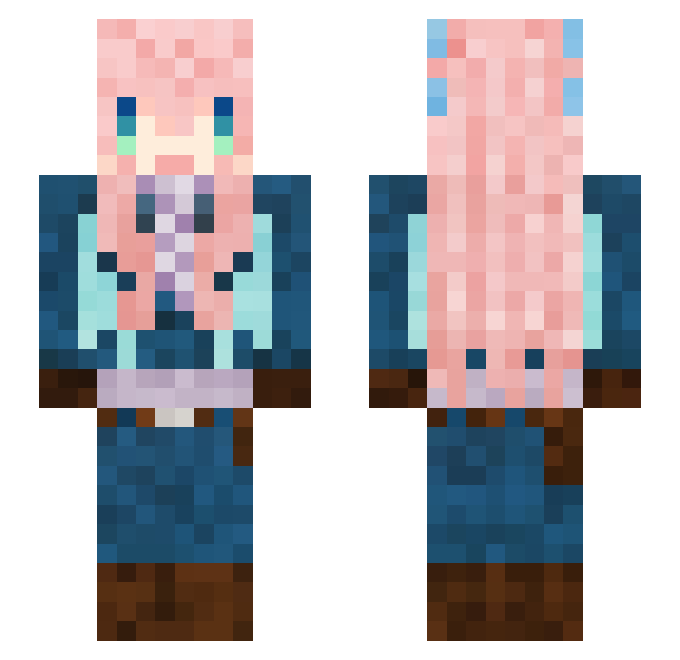 specularduck Minecraft skin, front and back view