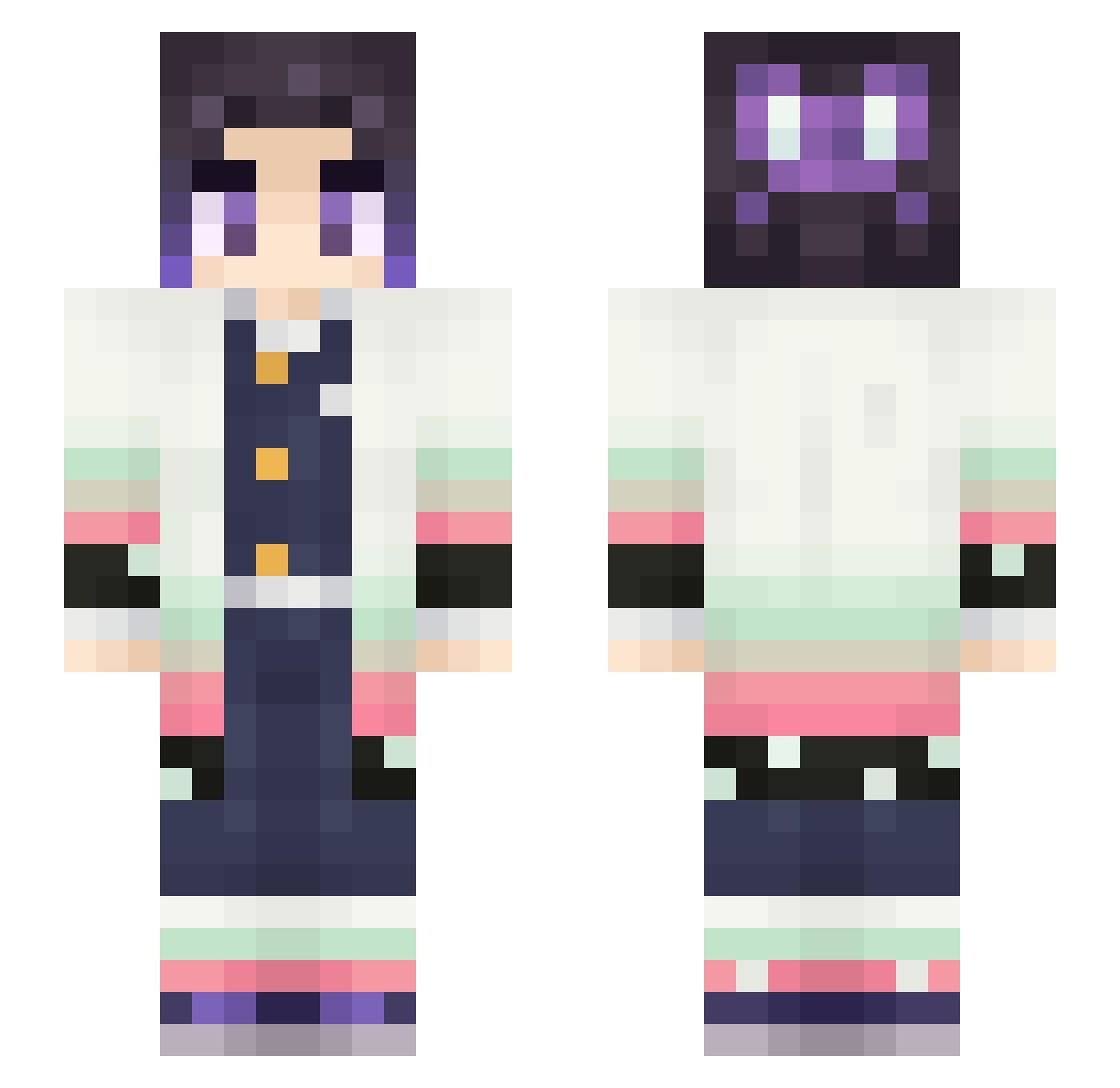 botch0417 Minecraft skin, front and back view