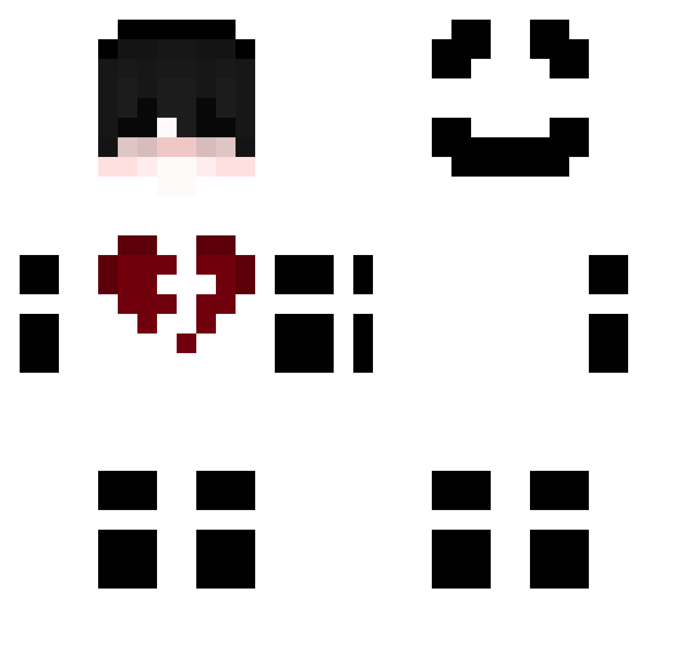LINGTHAGAMY Minecraft skin, front and back view