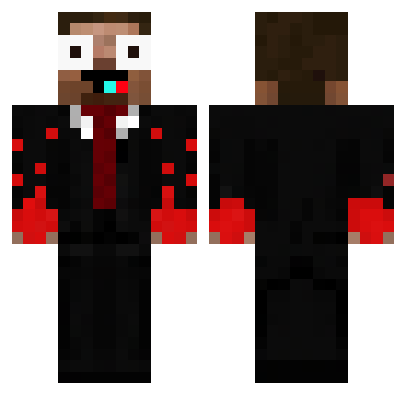 AntonyHT31 Minecraft skin, front and back view