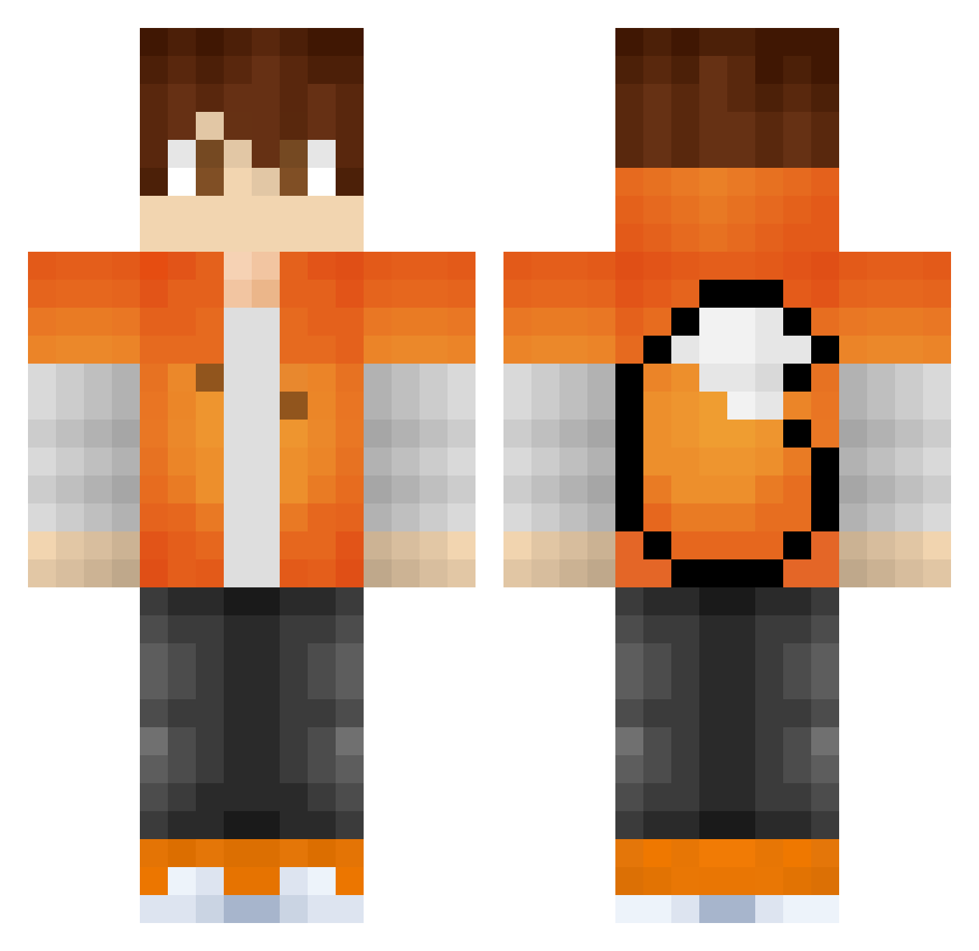 pro_kjelltje Minecraft skin, front and back view