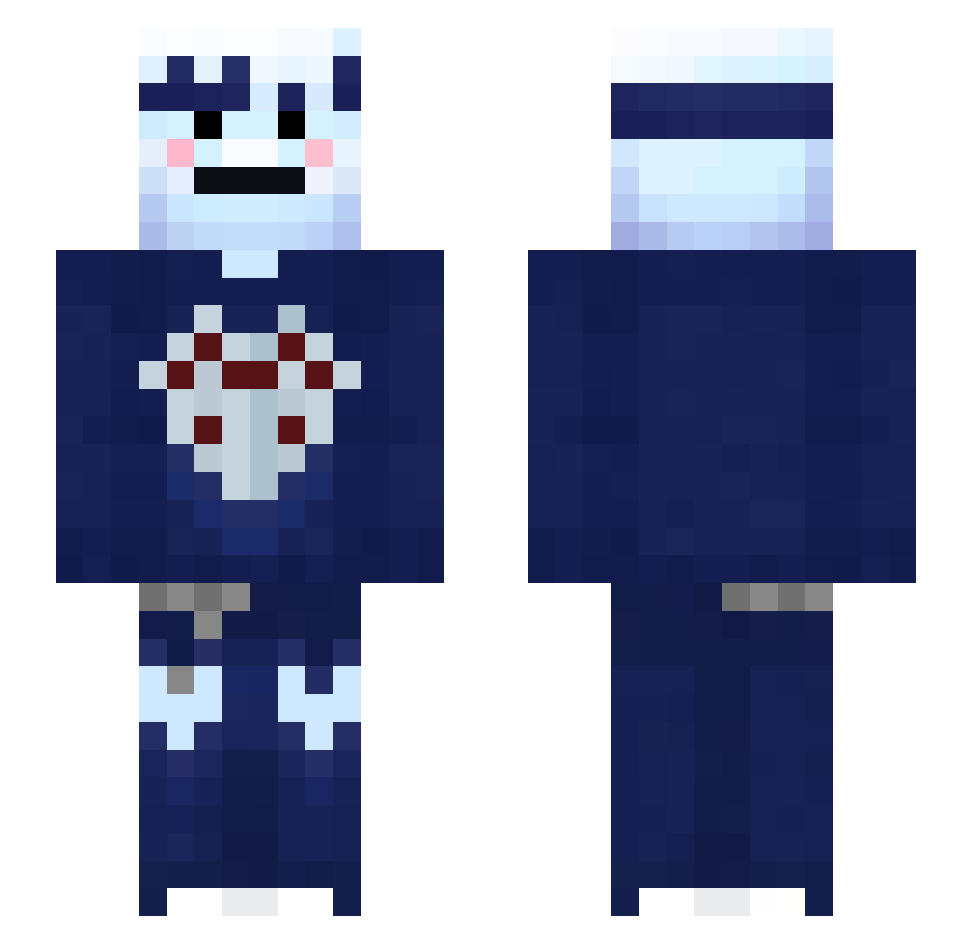 gitanosupremo Minecraft skin, front and back view
