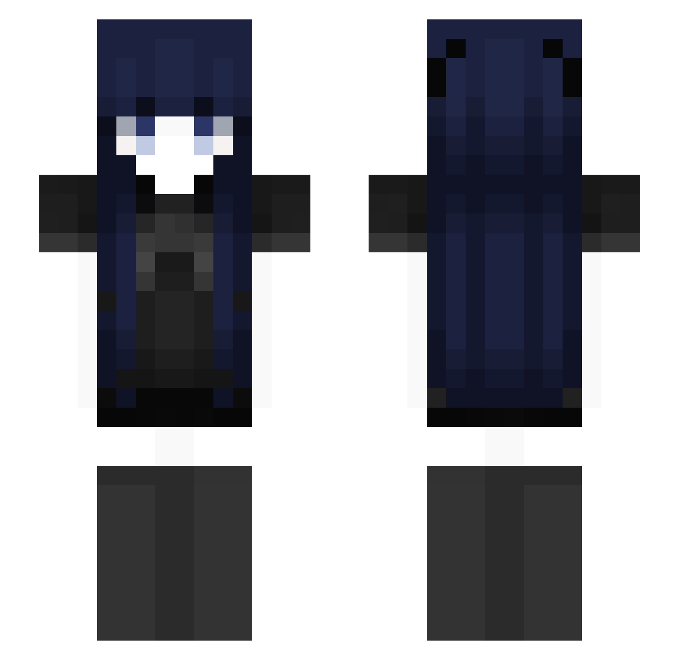 Gyuhyuk Minecraft skin, front and back view