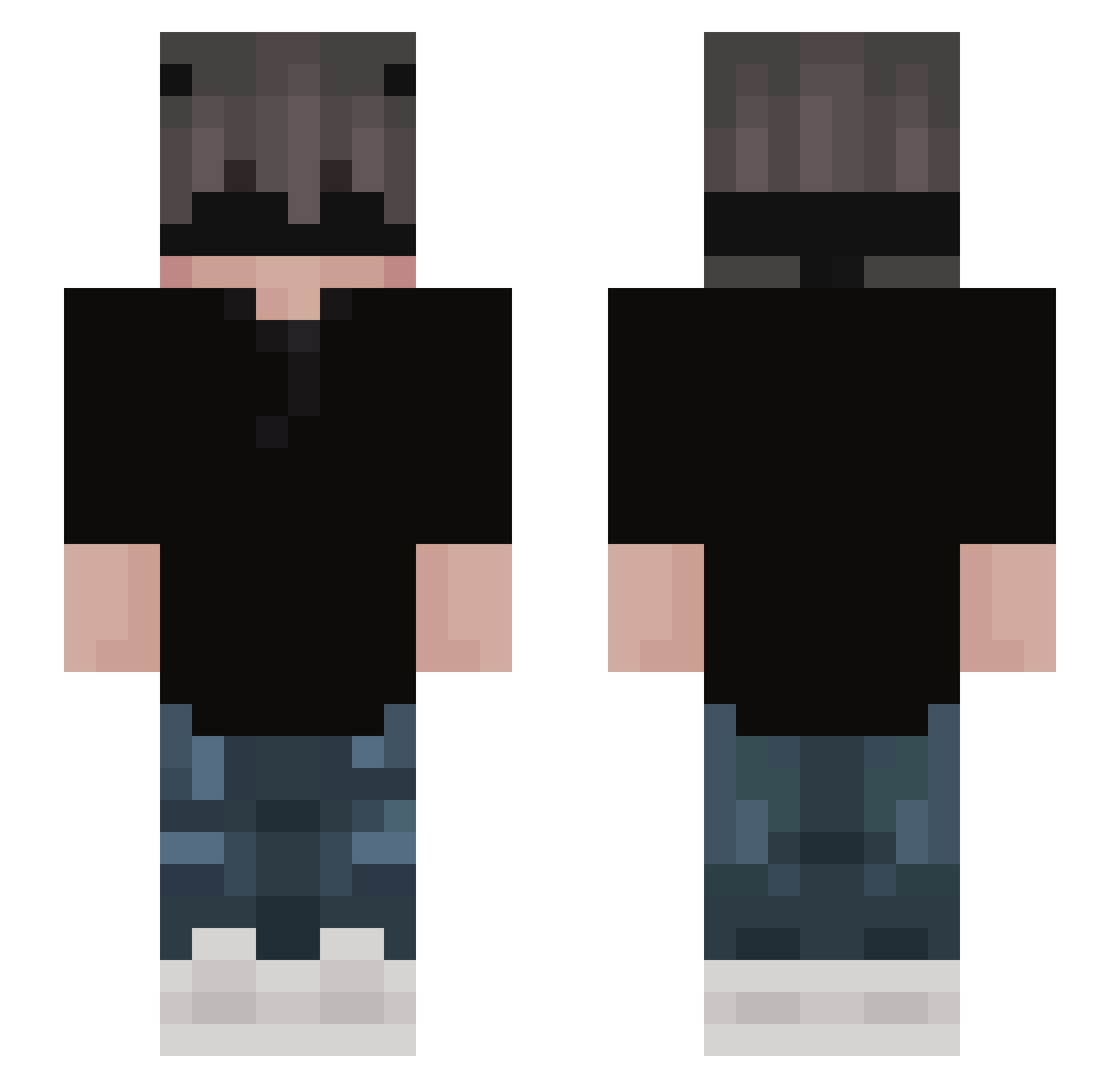 strawhatmc Minecraft skin, front and back view