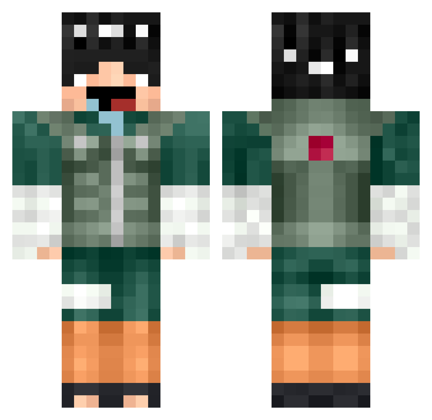 zFranBI_ARG Minecraft skin, front and back view