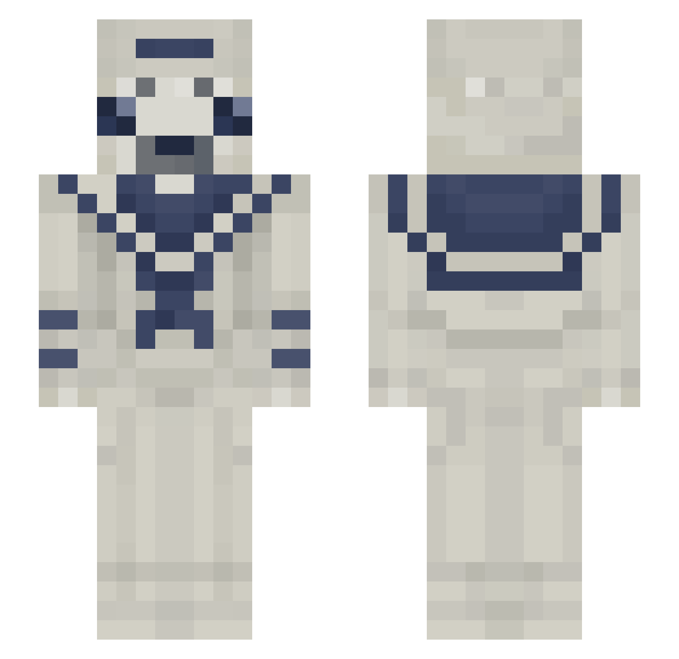 Tankrock41 Minecraft skin, front and back view