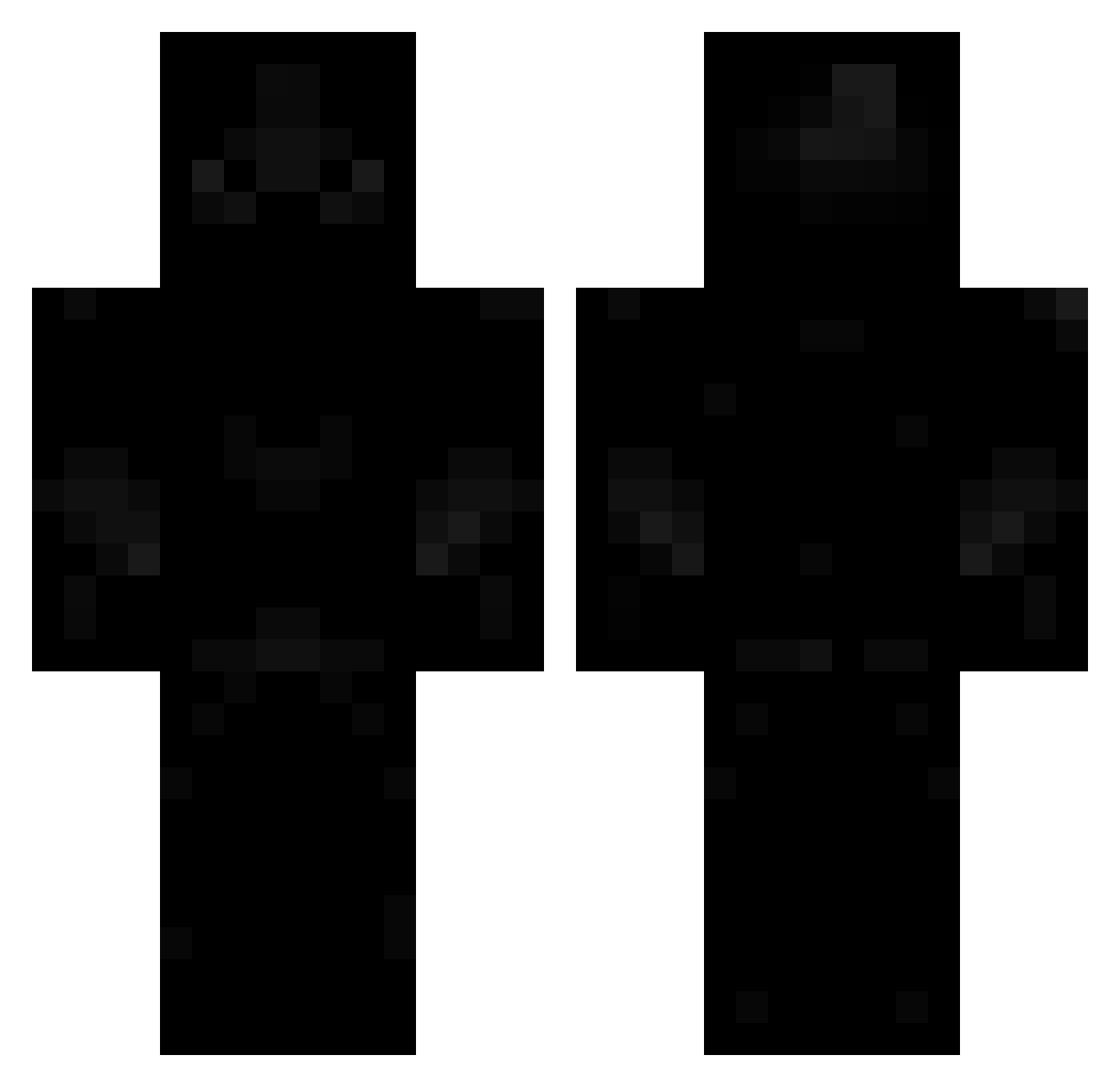 TheInhumanBiker Minecraft skin, front and back view