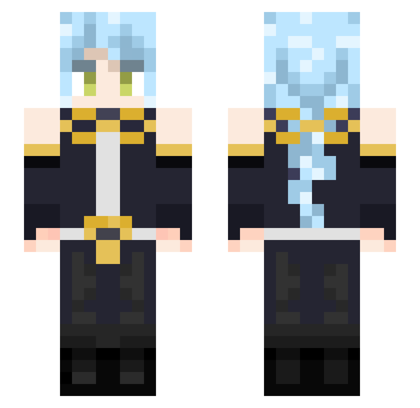 dream_1234xd Minecraft skin, front and back view