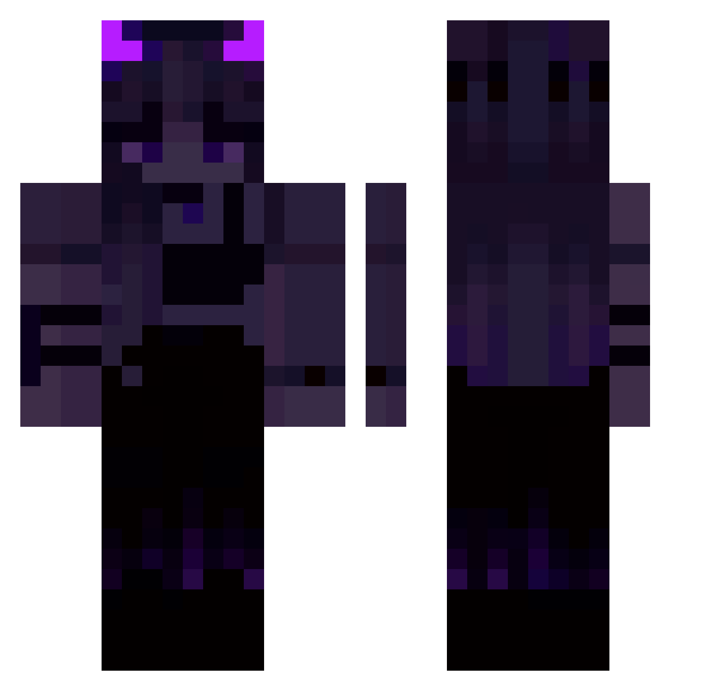 Tyzawe_ Minecraft skin, front and back view