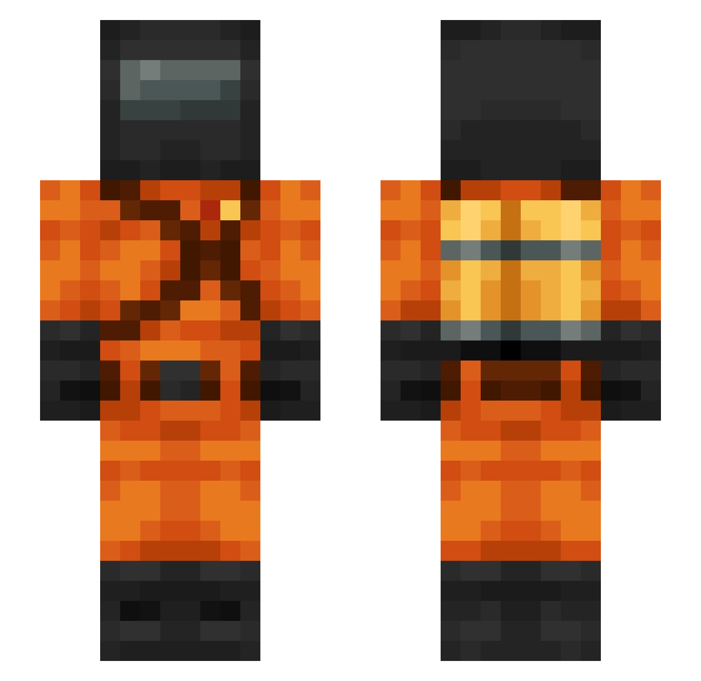 Mr_Verra Minecraft skin, front and back view