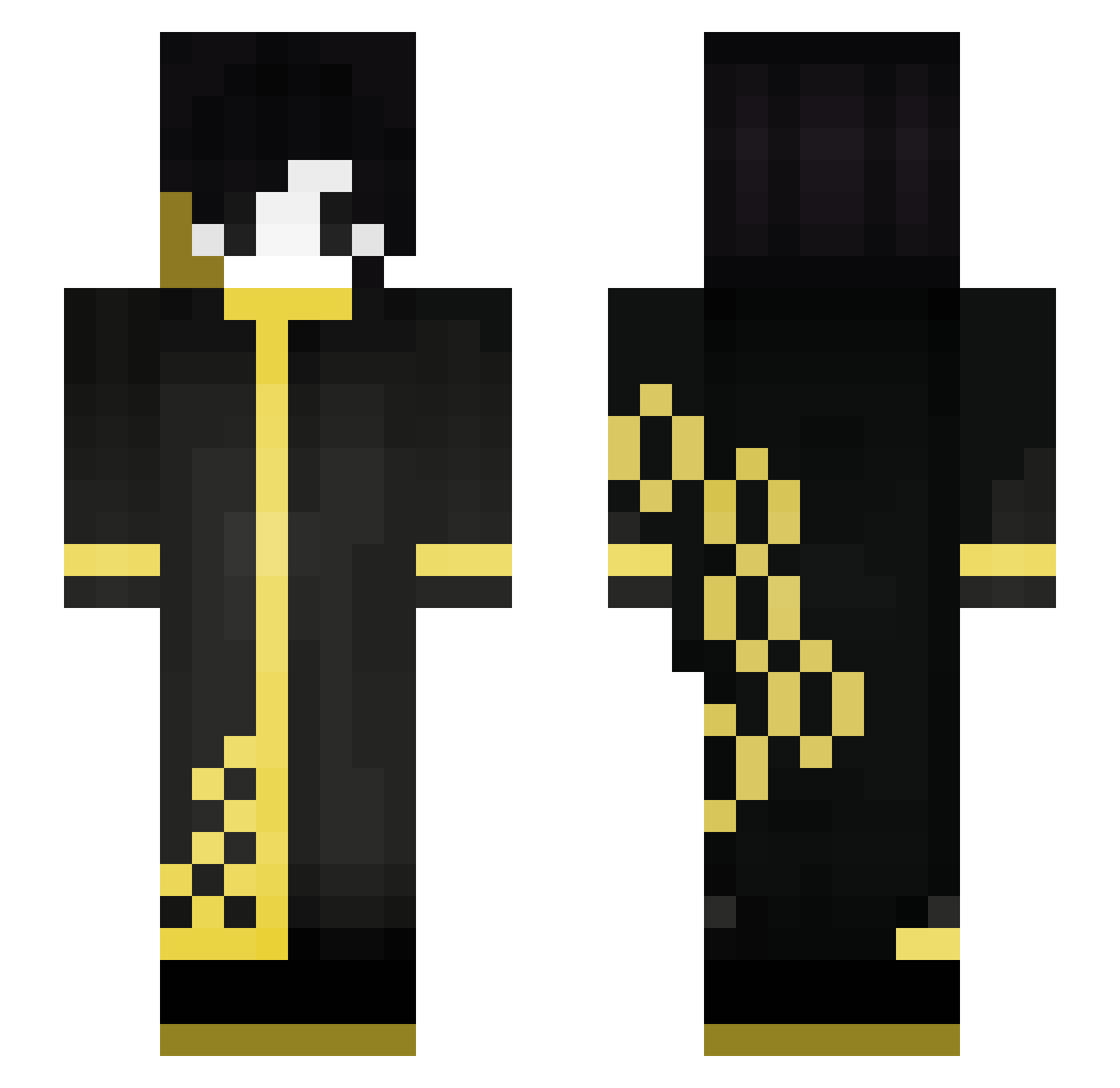flamizy Minecraft skin, front and back view