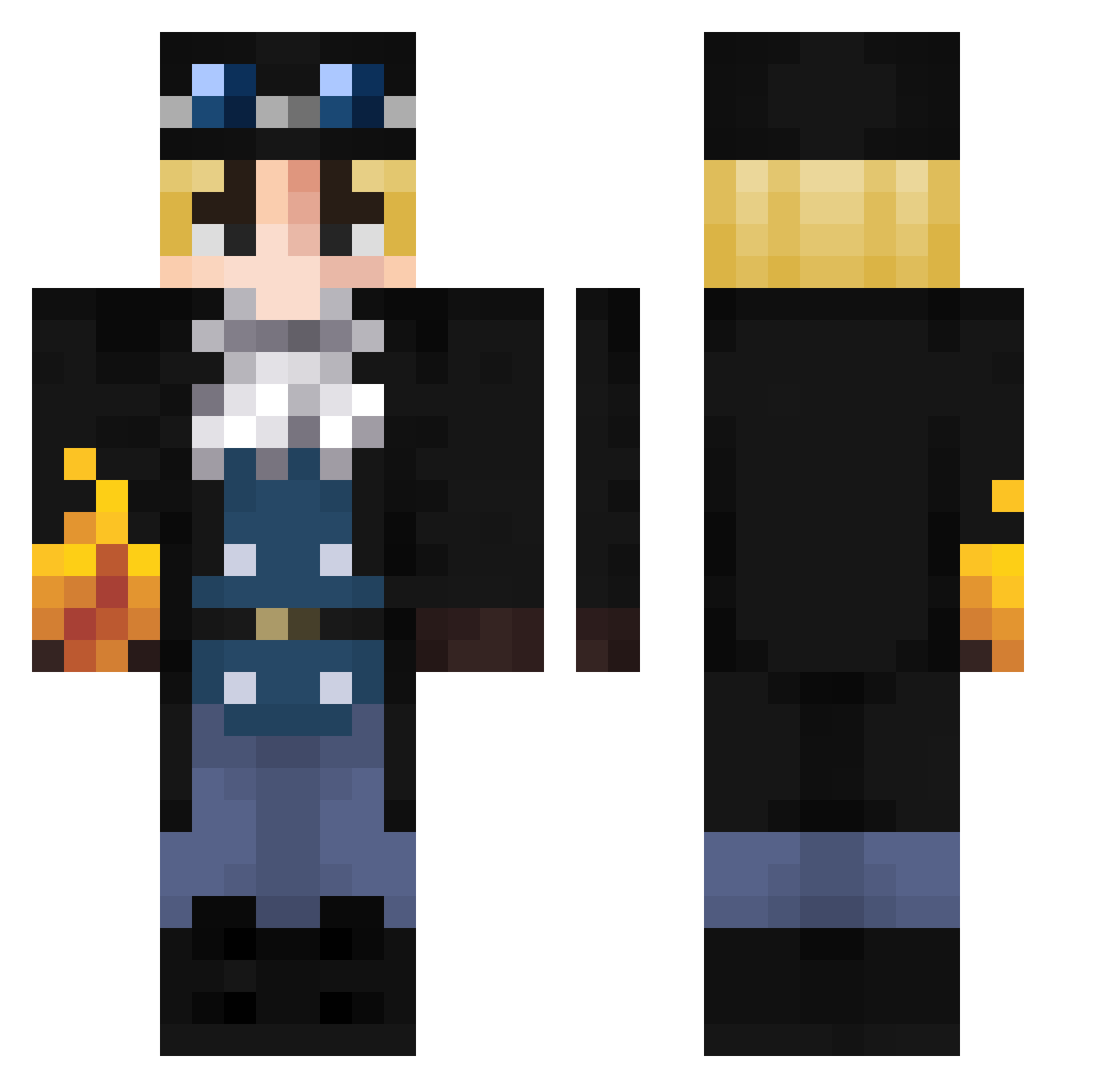 rojodojo06 Minecraft skin, front and back view
