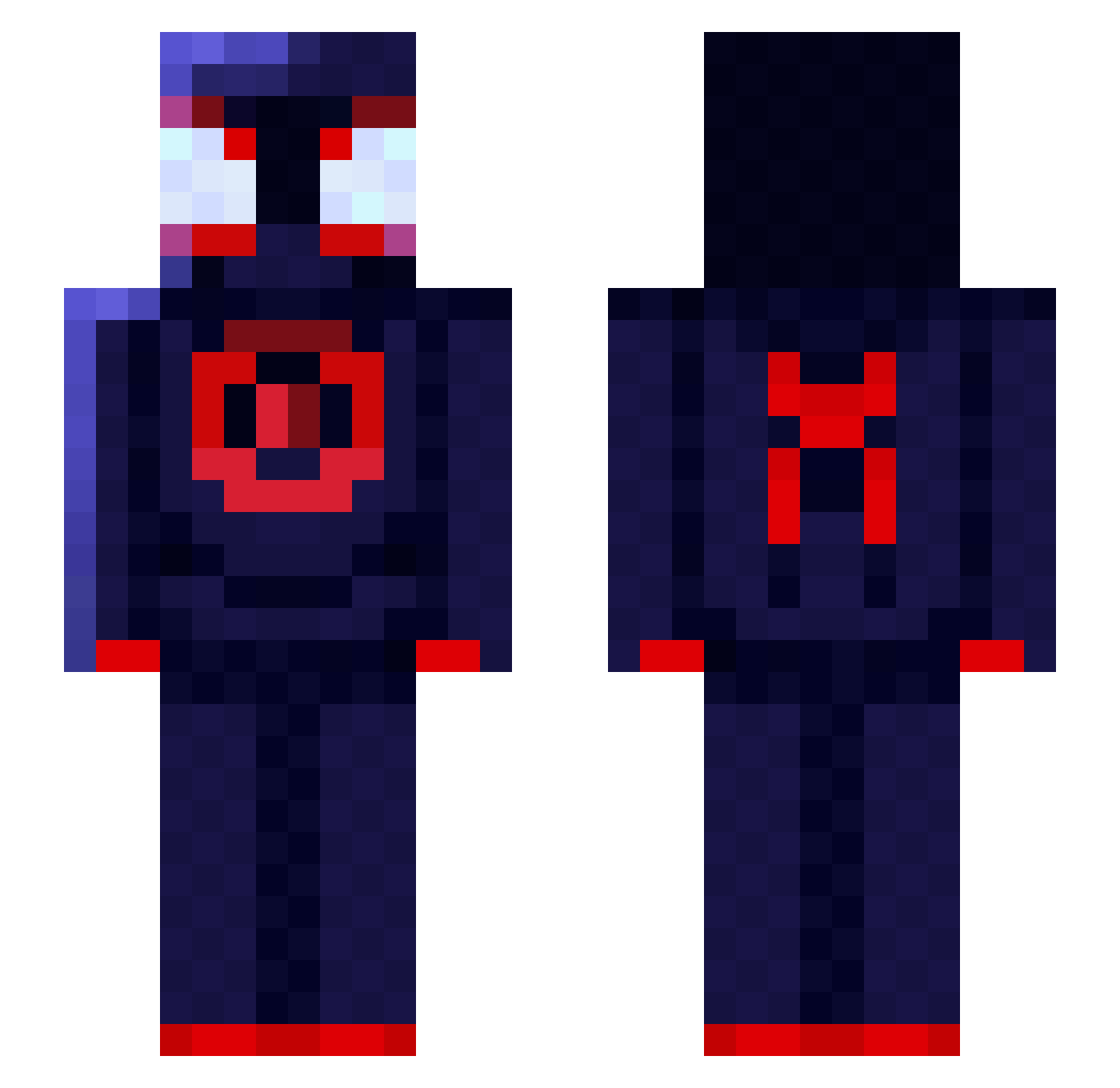OsKAR2259 Minecraft skin, front and back view