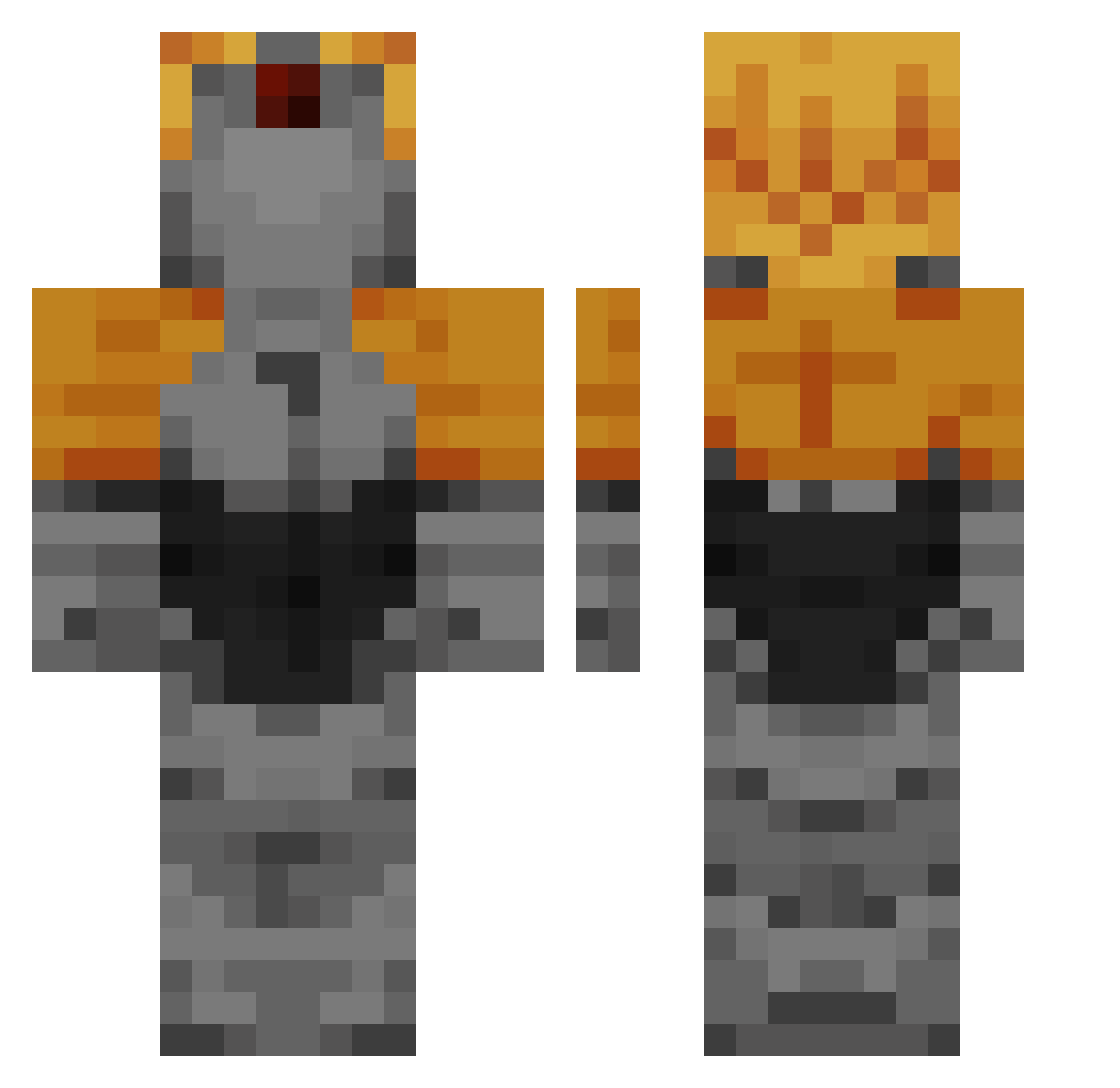 sergo171 Minecraft skin, front and back view