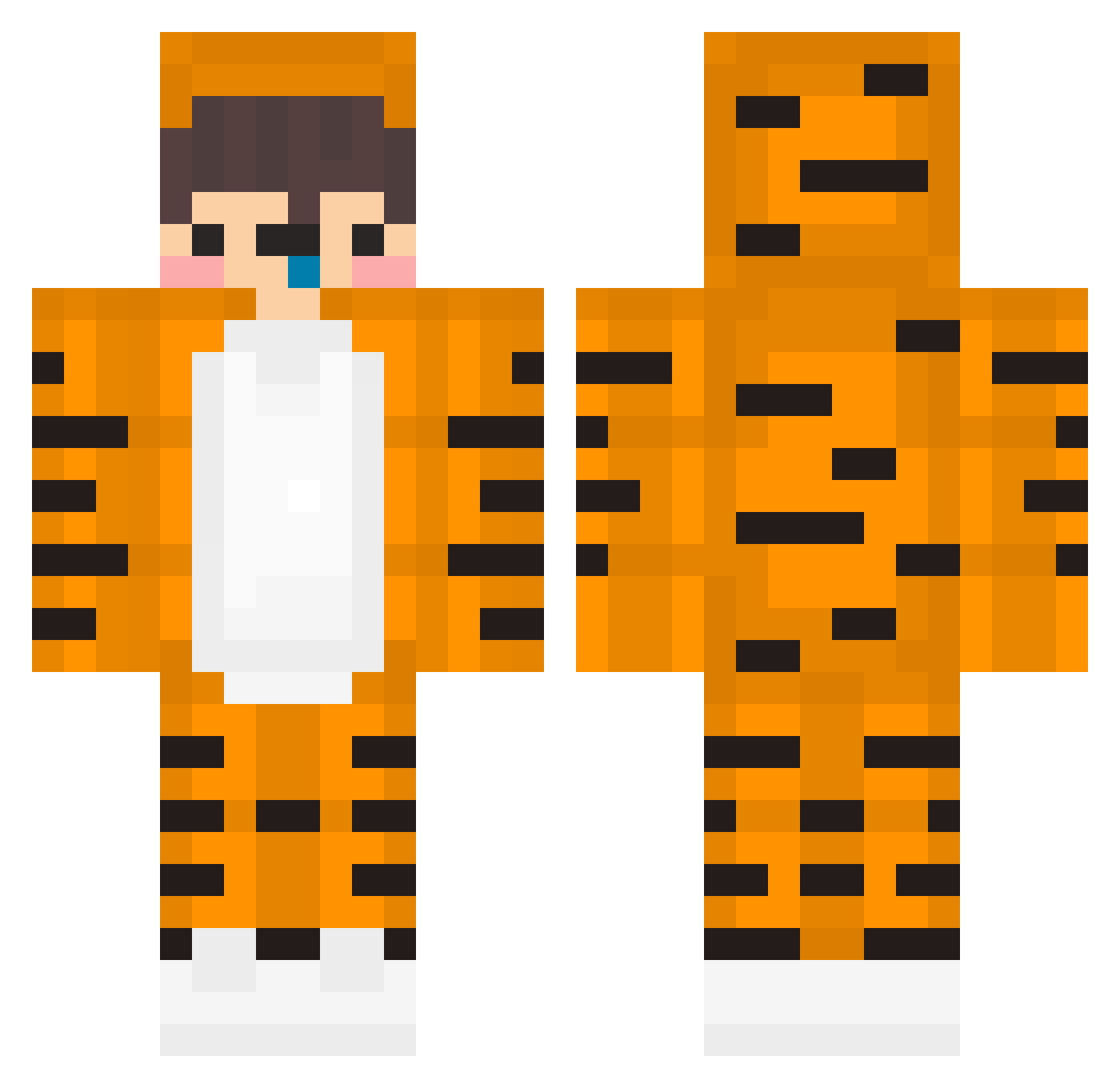 AdolfMN Minecraft skin, front and back view
