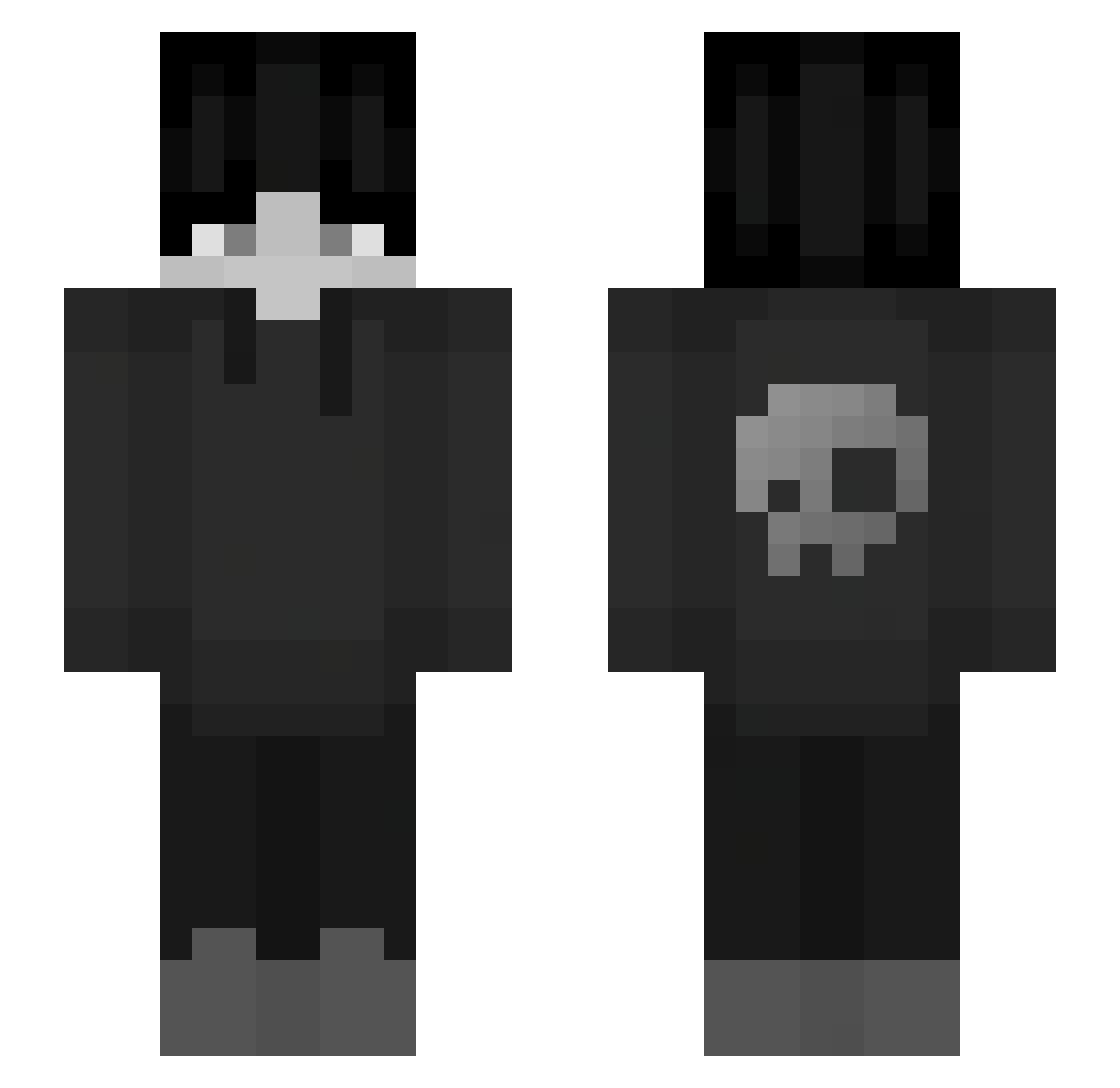 WhosJona Minecraft skin, front and back view