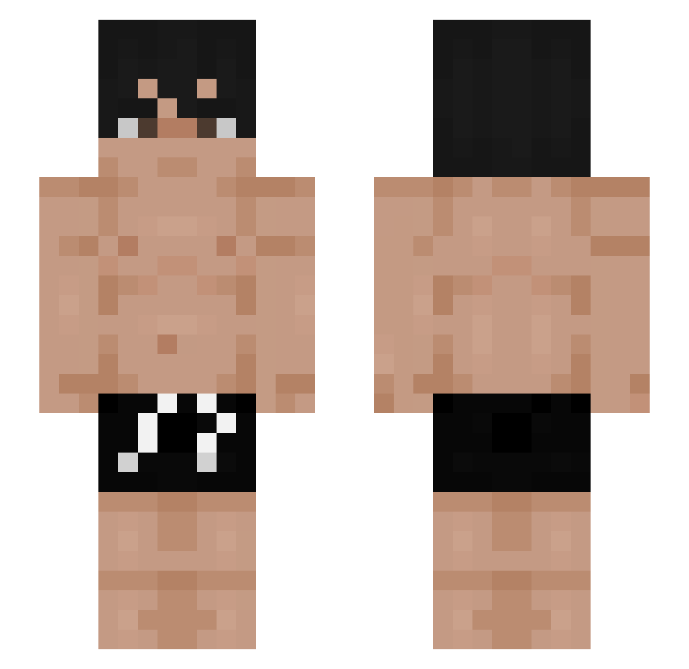 fajfusek Minecraft skin, front and back view