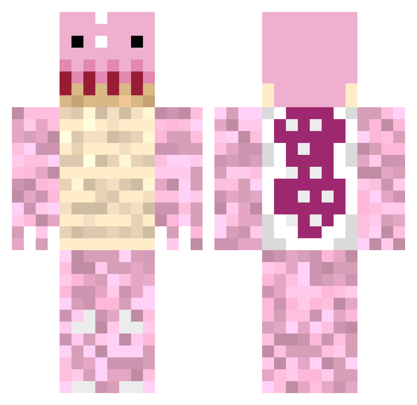 mini_salt Minecraft skin, front and back view