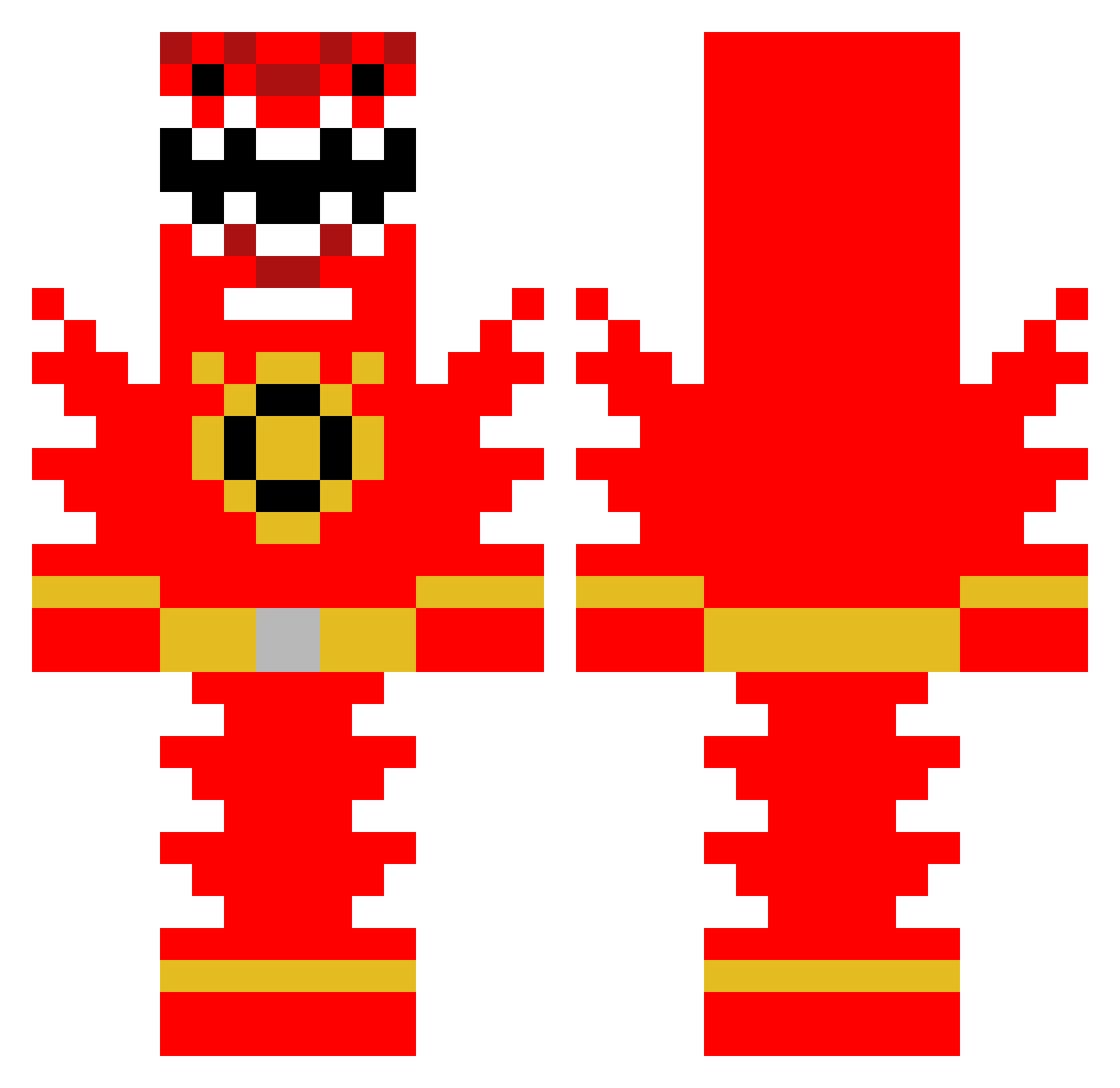 AiluOfficial Minecraft skin, front and back view