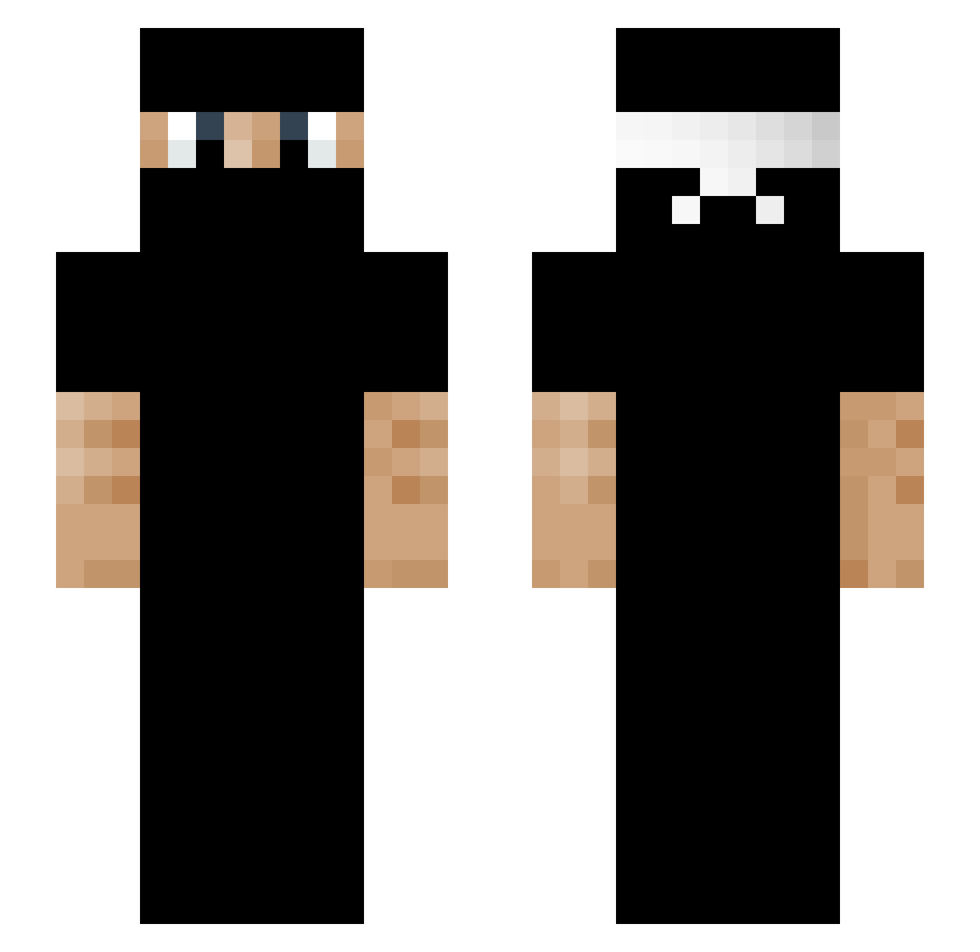 SaltySprings4151 Minecraft skin, front and back view