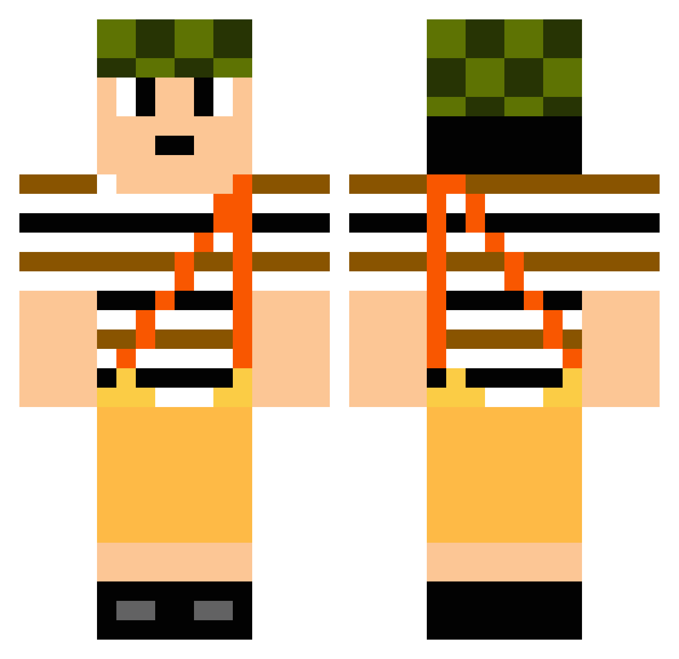 filipe_bomdia Minecraft skin, front and back view