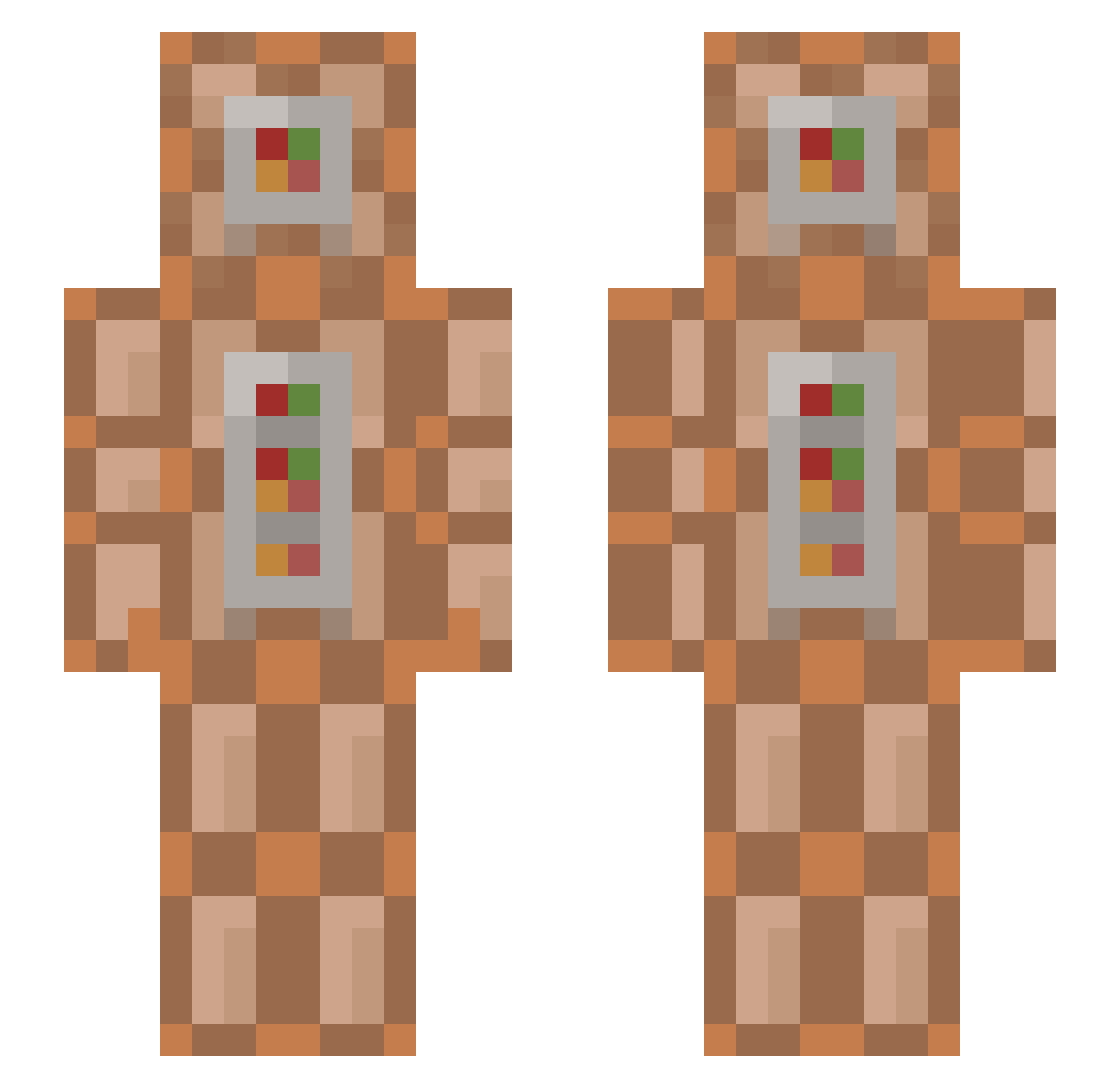 best2871 Minecraft skin, front and back view