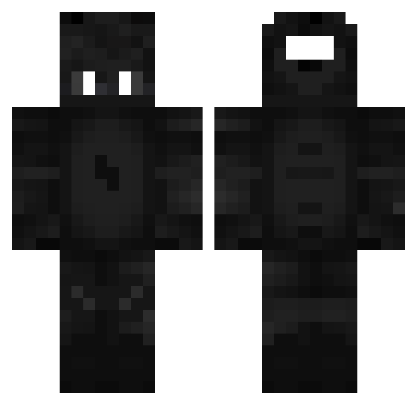 zytrac Minecraft skin, front and back view
