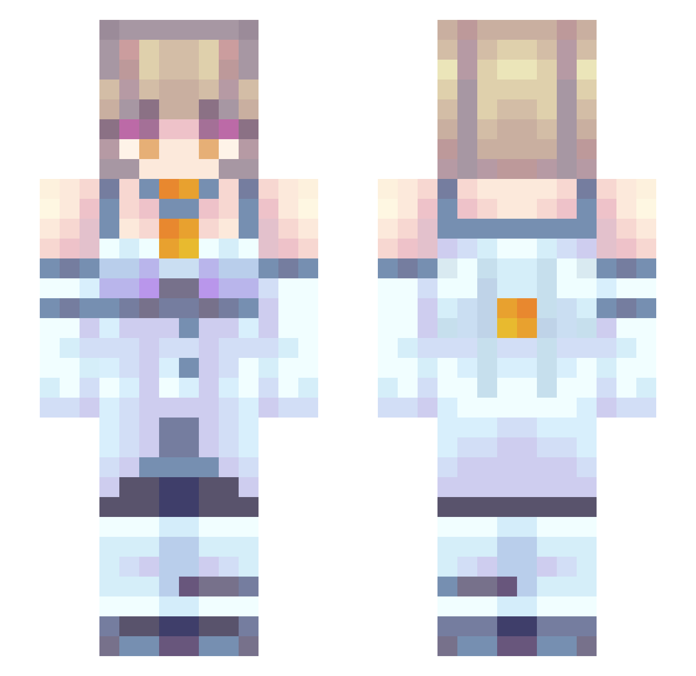 siniak3d Minecraft skin, front and back view