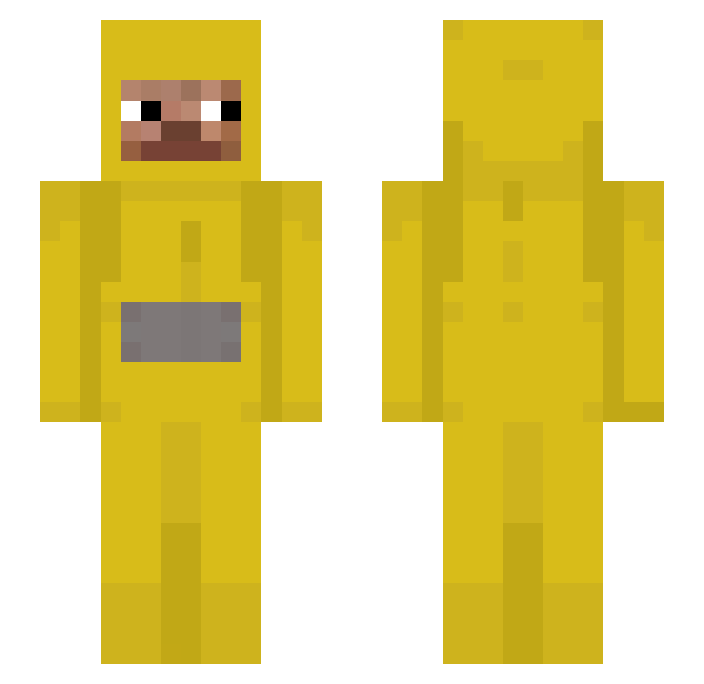 CHHHH_0001 Minecraft skin, front and back view