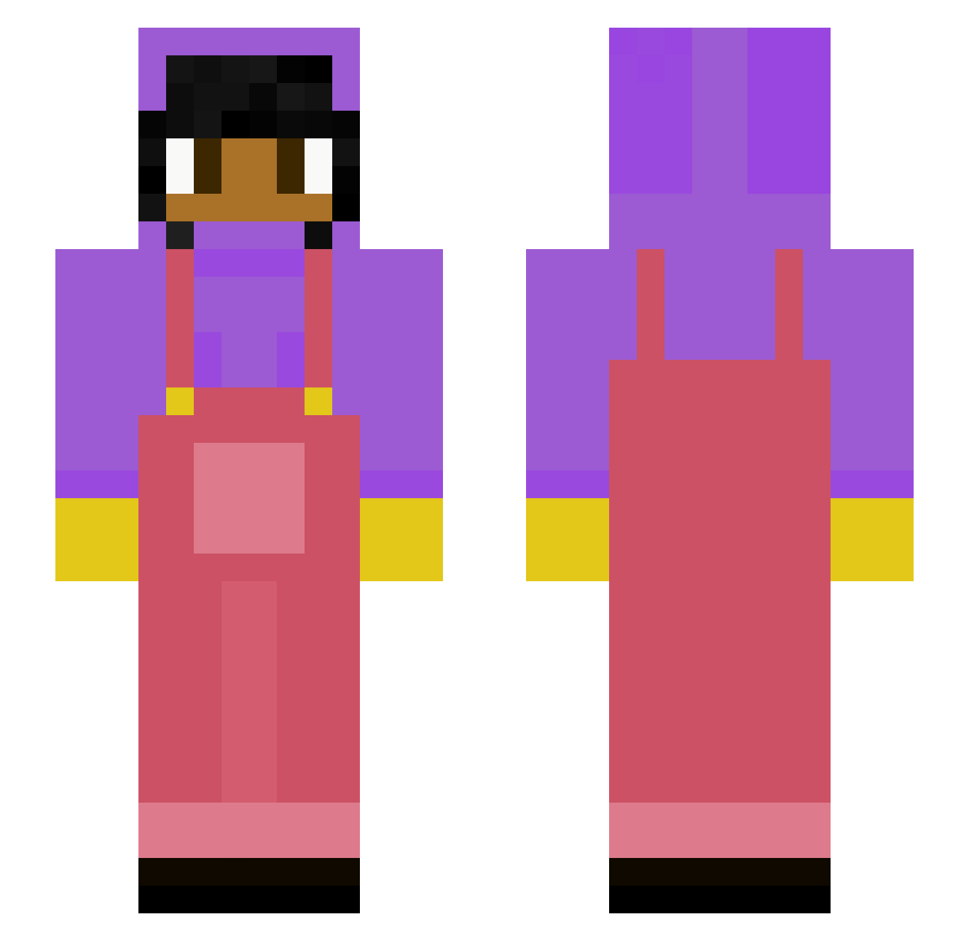 sail13_ Minecraft skin, front and back view