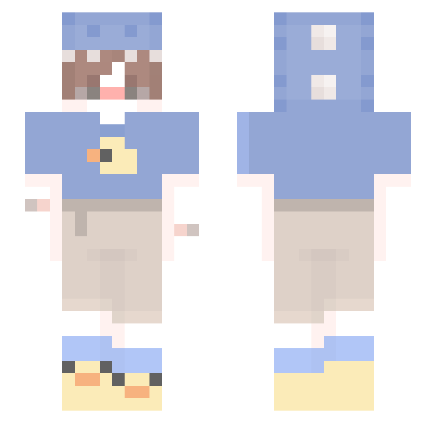 xMr_DavsanBey Minecraft skin, front and back view