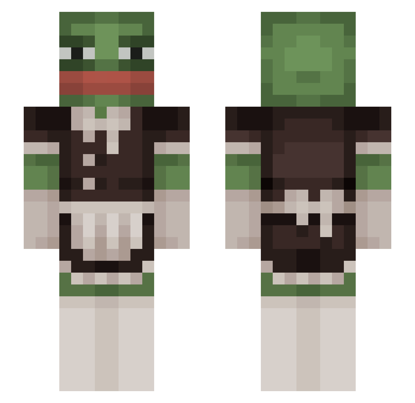 yoyo_its_momo Minecraft skin, front and back view