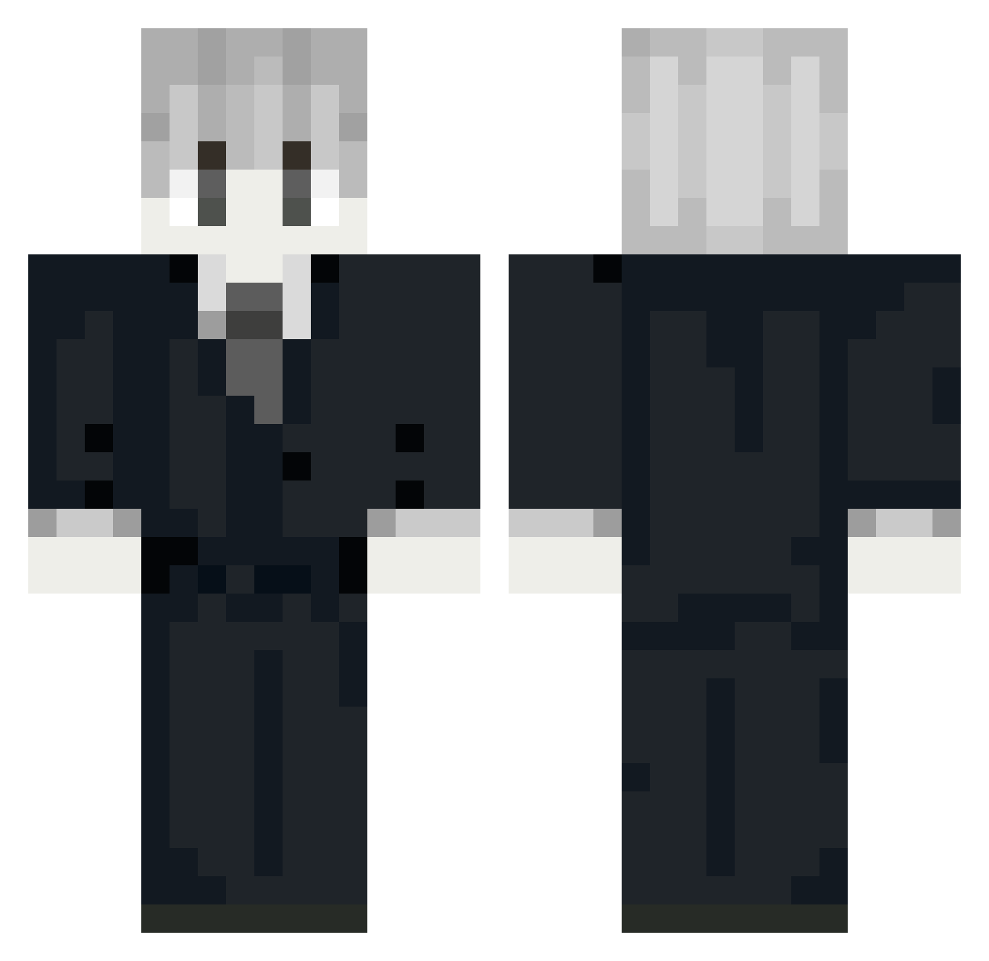 RubinGN10 Minecraft skin, front and back view