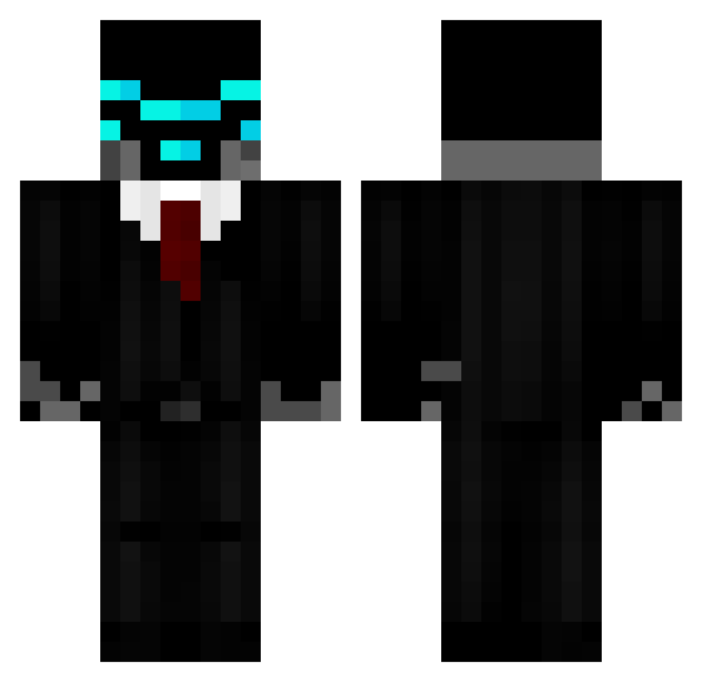 RageYT1541 Minecraft skin, front and back view