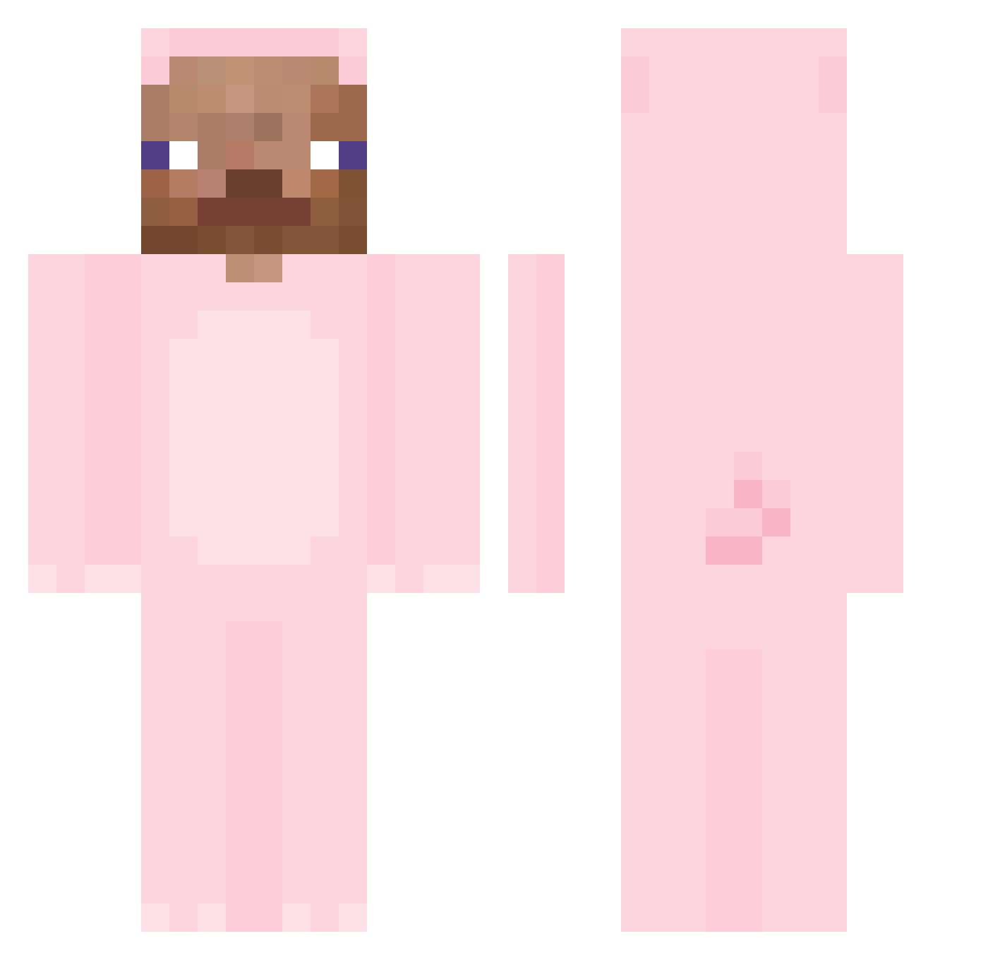 MrLoverBoy Minecraft skin, front and back view