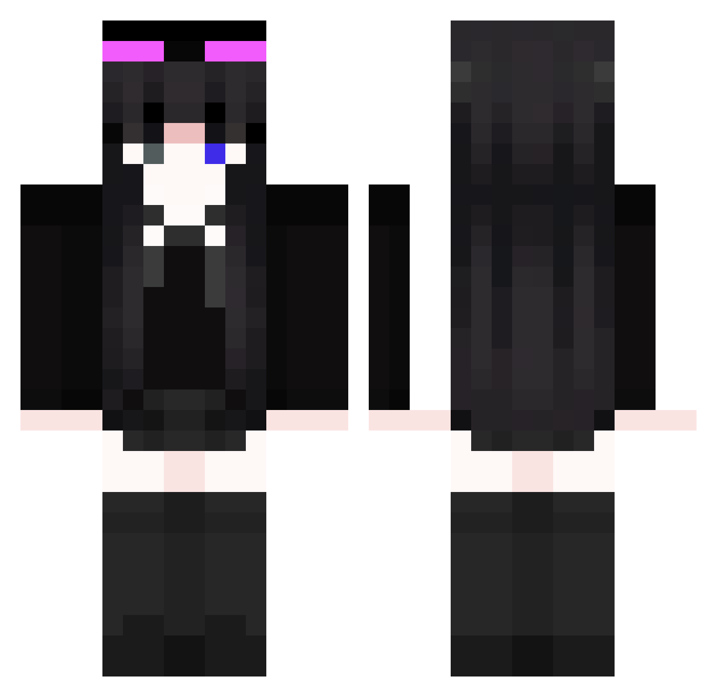 qzh12325 Minecraft skin, front and back view