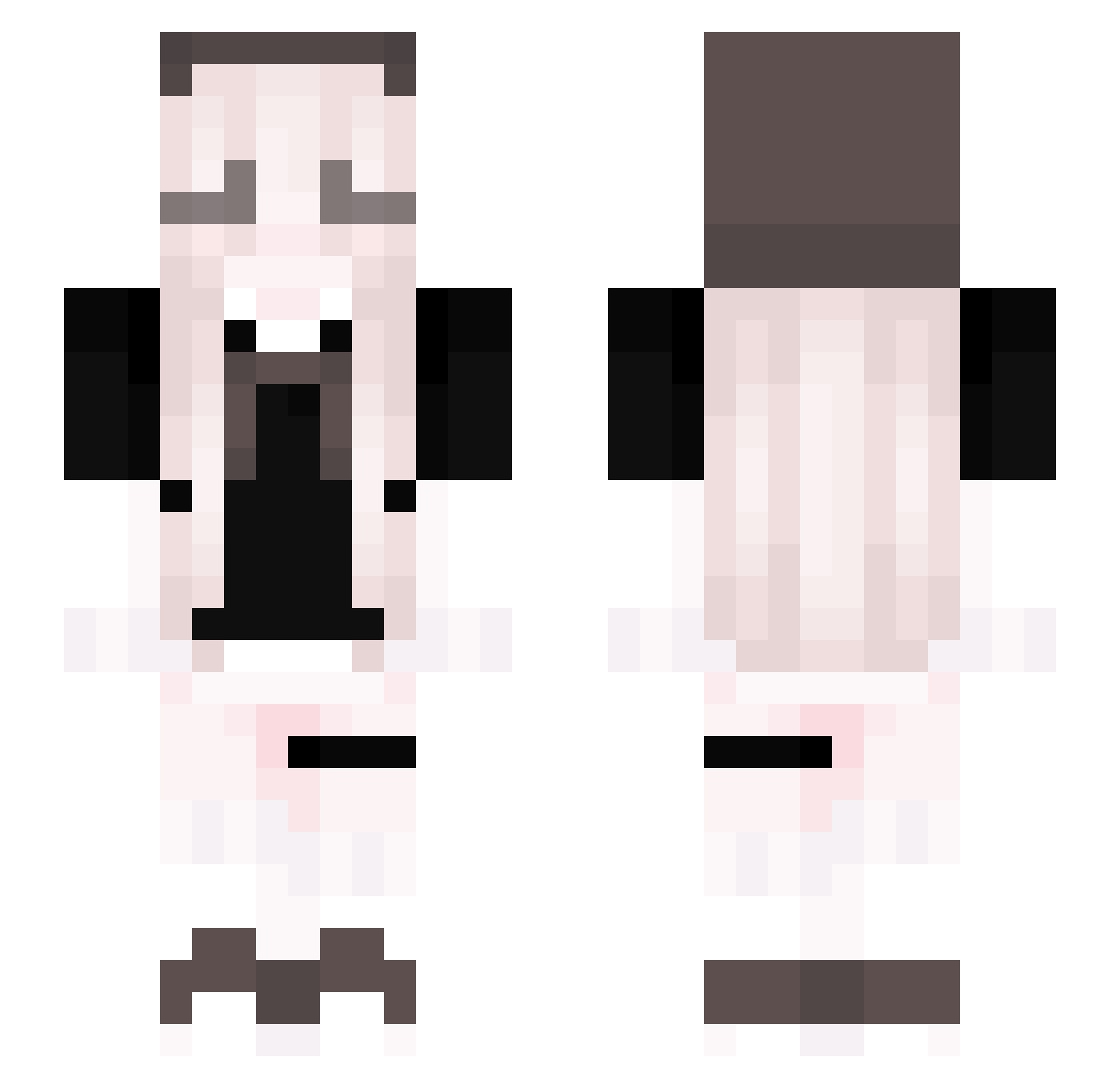 Yaoyao_tw Minecraft skin, front and back view