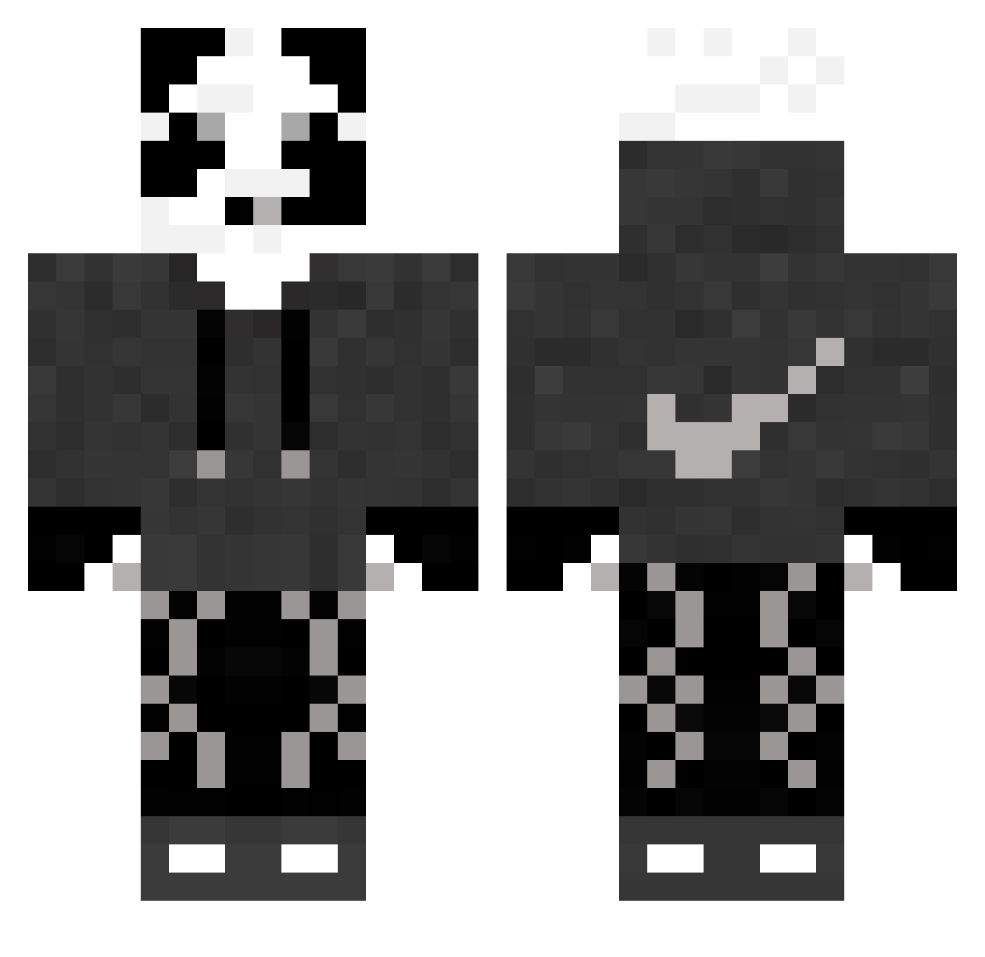 ToxicTropper_ Minecraft skin, front and back view