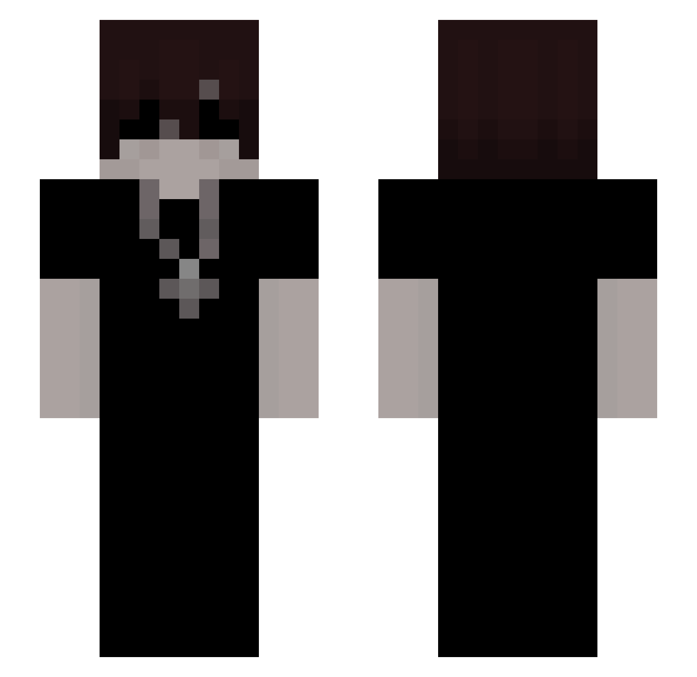 GAMERSYT12 Minecraft skin, front and back view