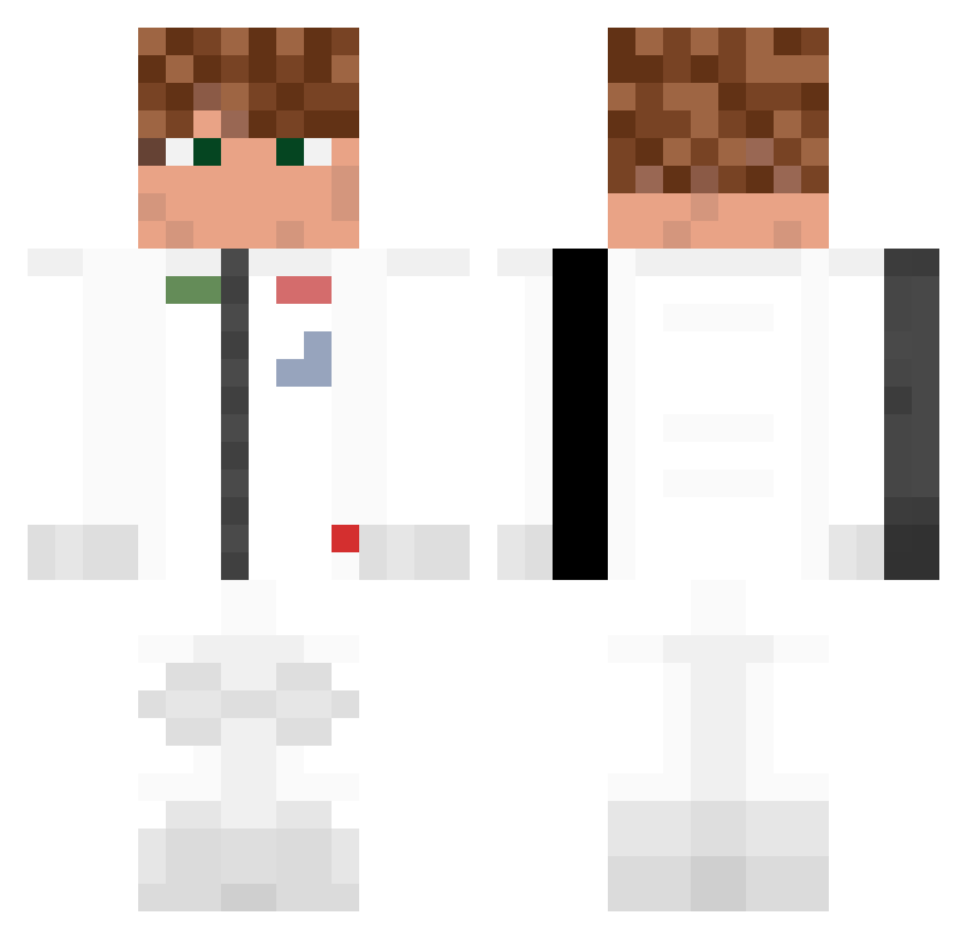 Crasher1234566 Minecraft skin, front and back view