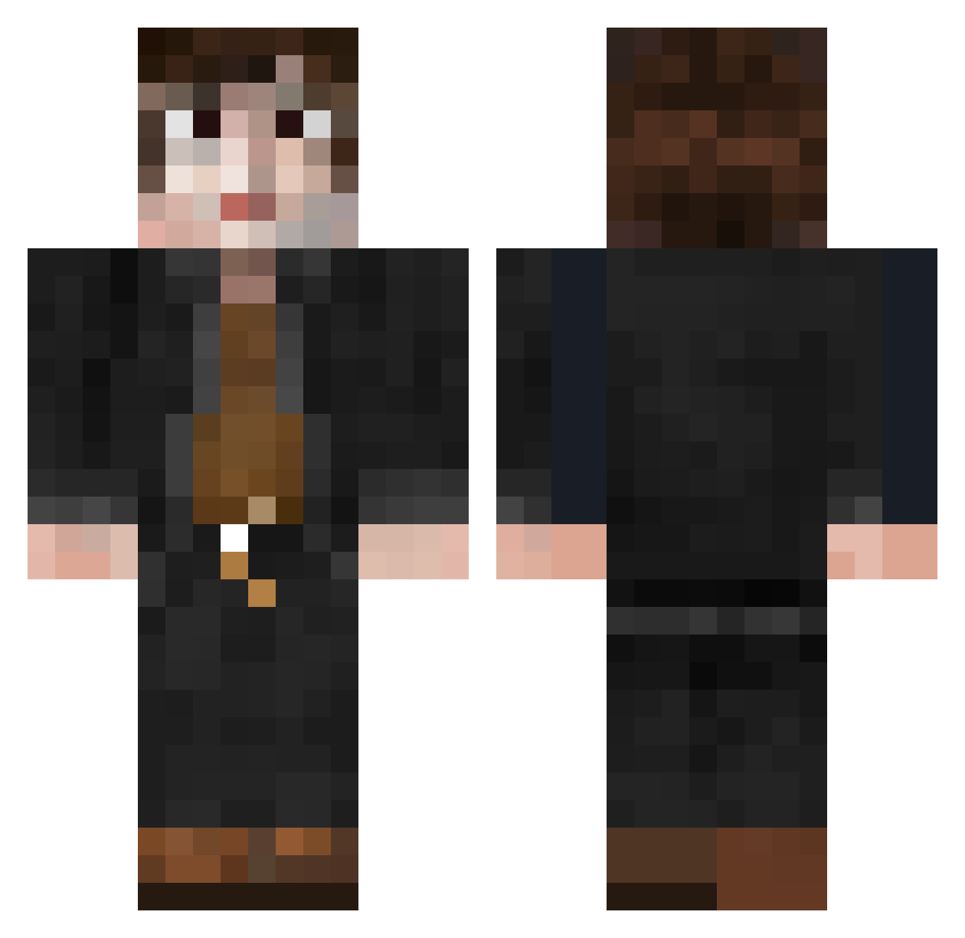 Rozimarius Minecraft skin, front and back view