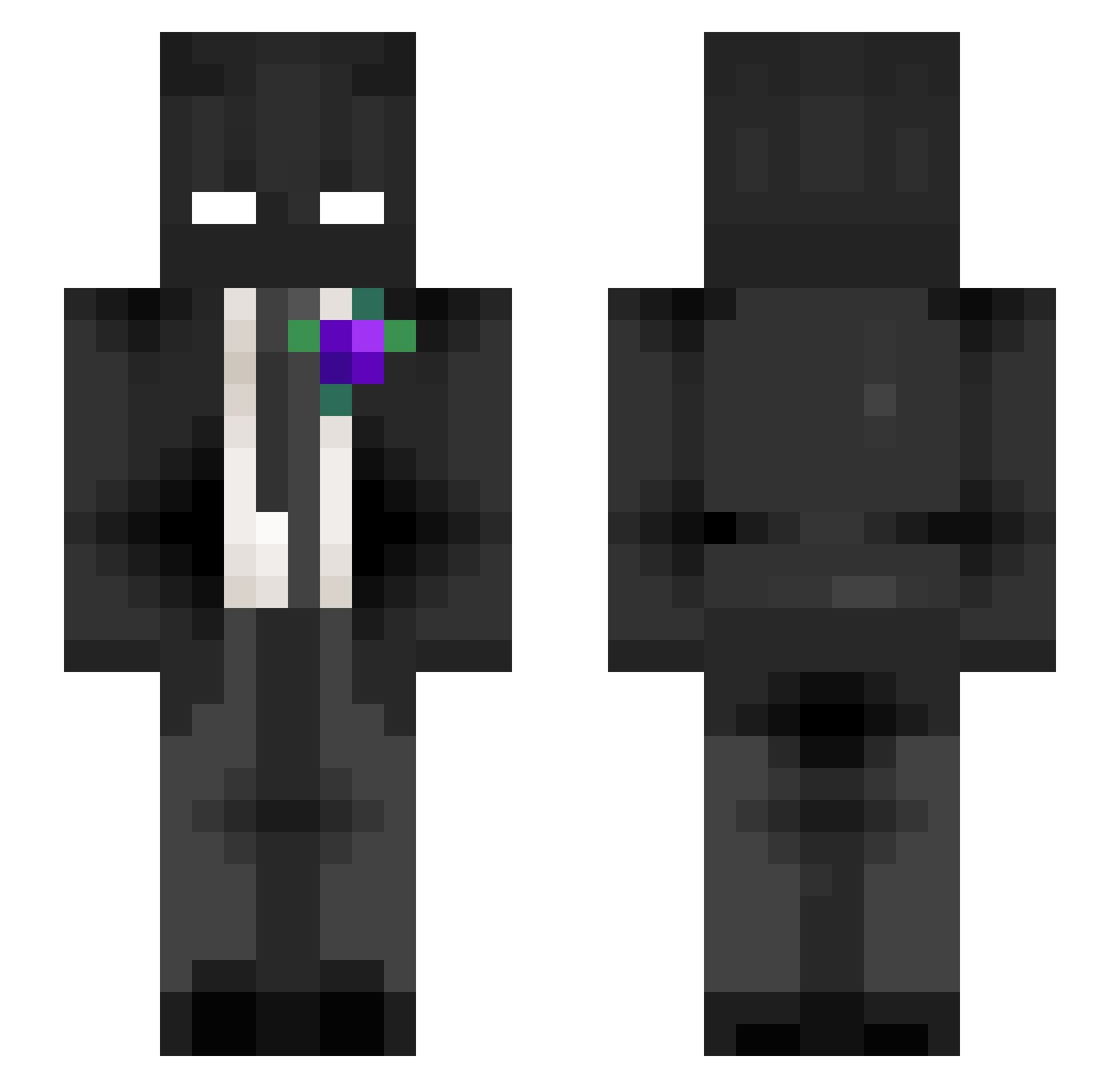 tobamassello Minecraft skin, front and back view