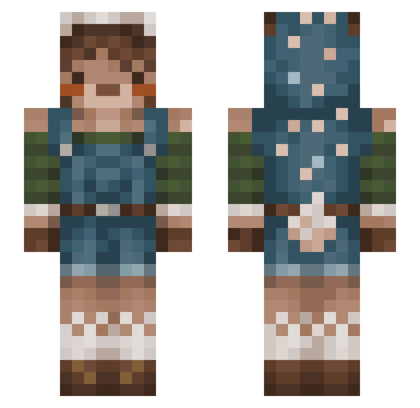 TheVegemiteGod3 Minecraft skin, front and back view