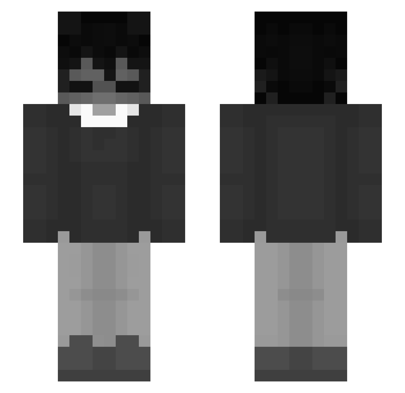 TAATAAH Minecraft skin, front and back view
