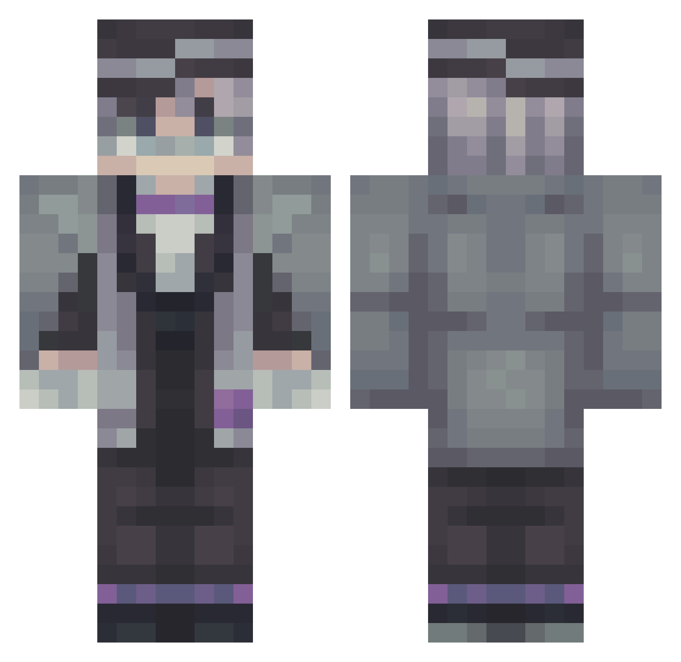 TangoWithAMango Minecraft skin, front and back view