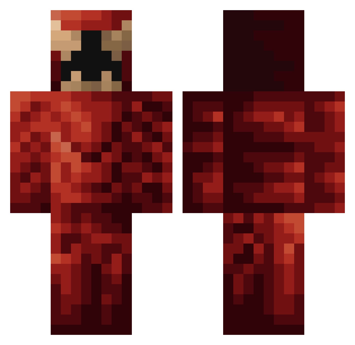 LongDongVietCong Minecraft skin, front and back view